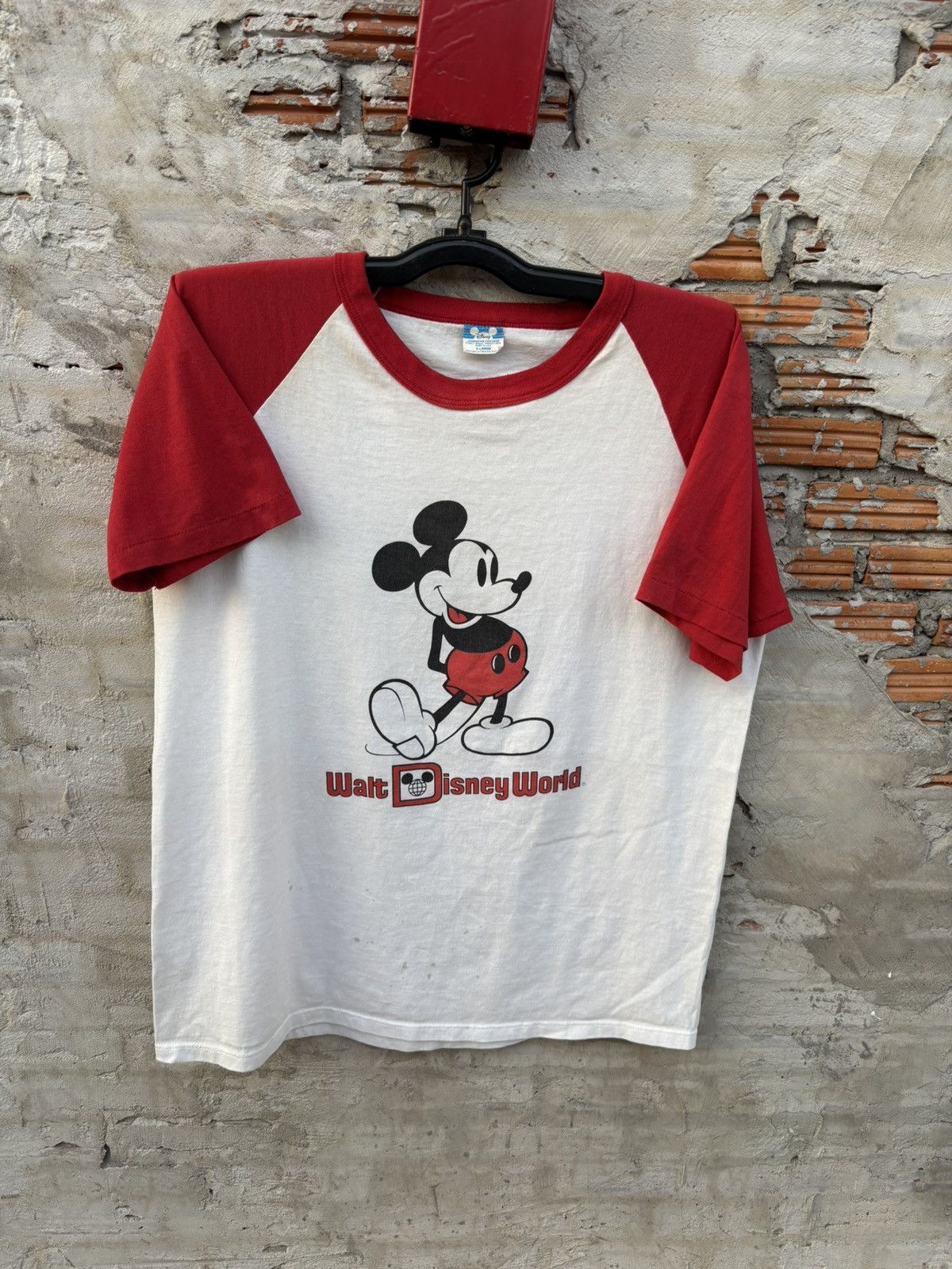 Vintage Vintage 80s Walt Disney World Mickey Mouse Raglan Size US XL / EU 56 / 4 - 3 Thumbnail