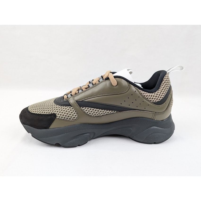 Dior o1rshd1 B22 Calfskin Mesh Sneakers in Khaki Size US 8 / EU 41 - 7 Thumbnail