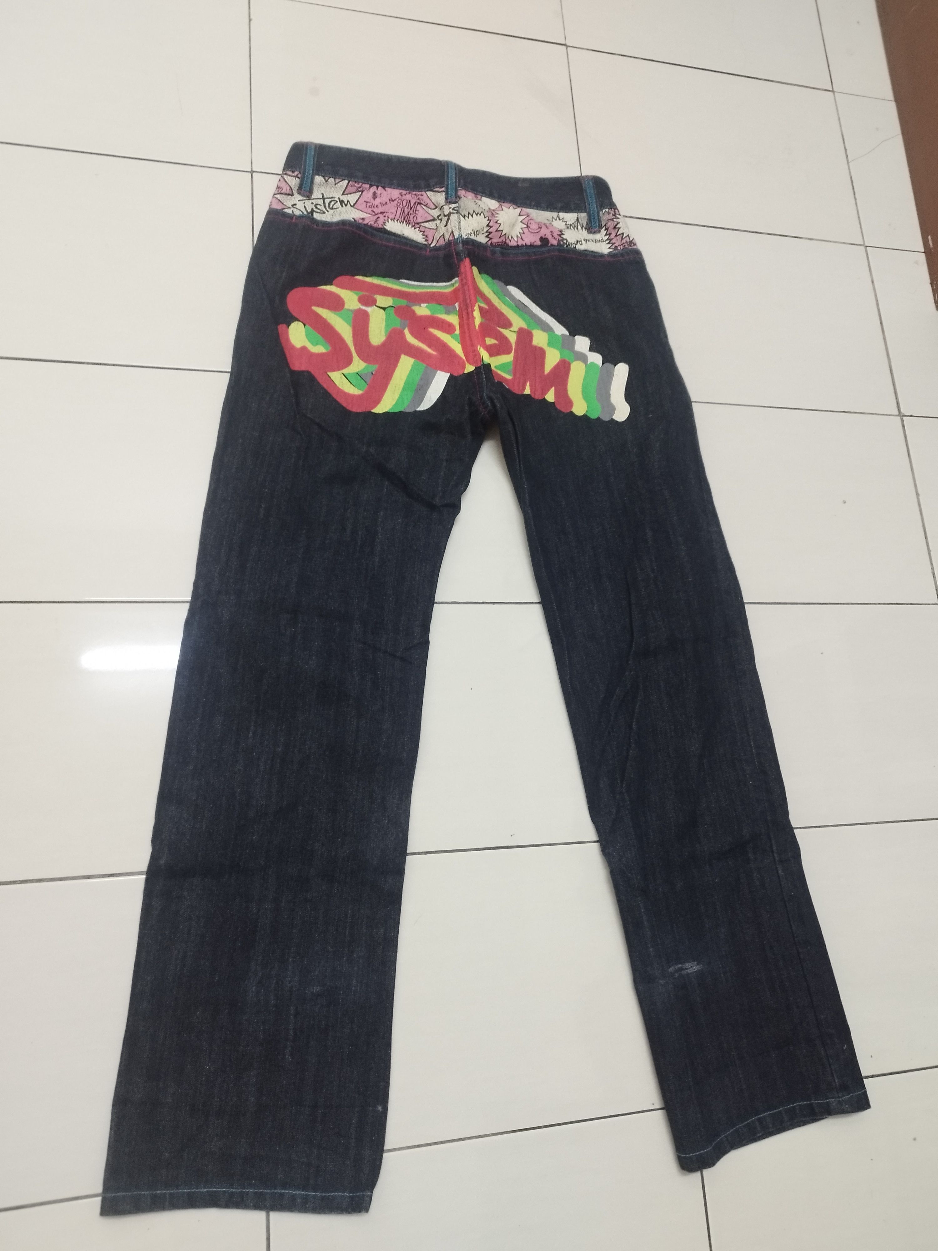 If Six Was Nine × Japanese Brand JAPANESE BRAND BIG LOGO EMBROIDERED JEANS Size US 32 / EU 48 - 7 Thumbnail
