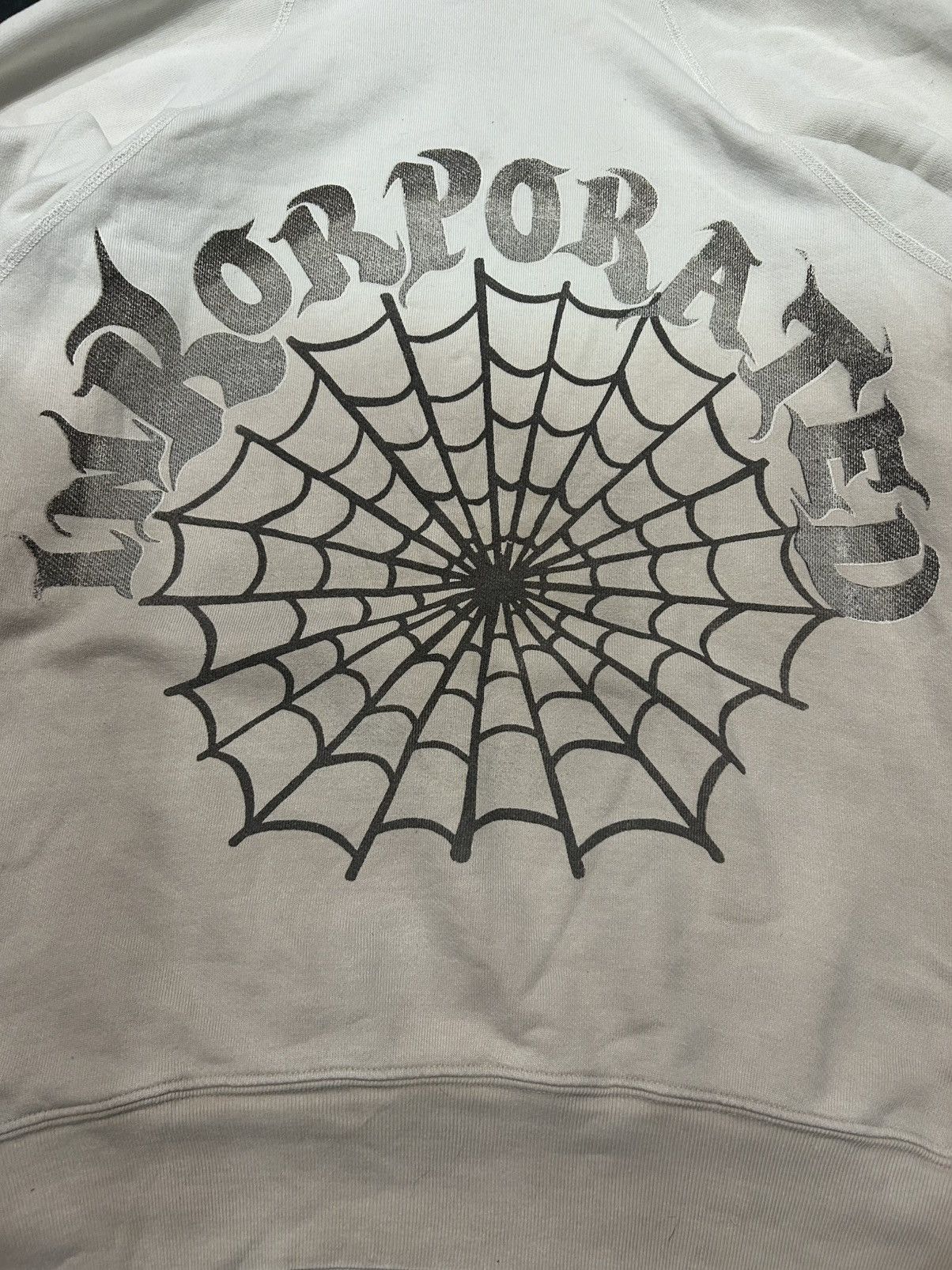 The Great China Wall The Great China Wall Ink Spider Webs Rare Hoodie Beige/White Size US M / EU 48-50 / 2 - 13 Thumbnail