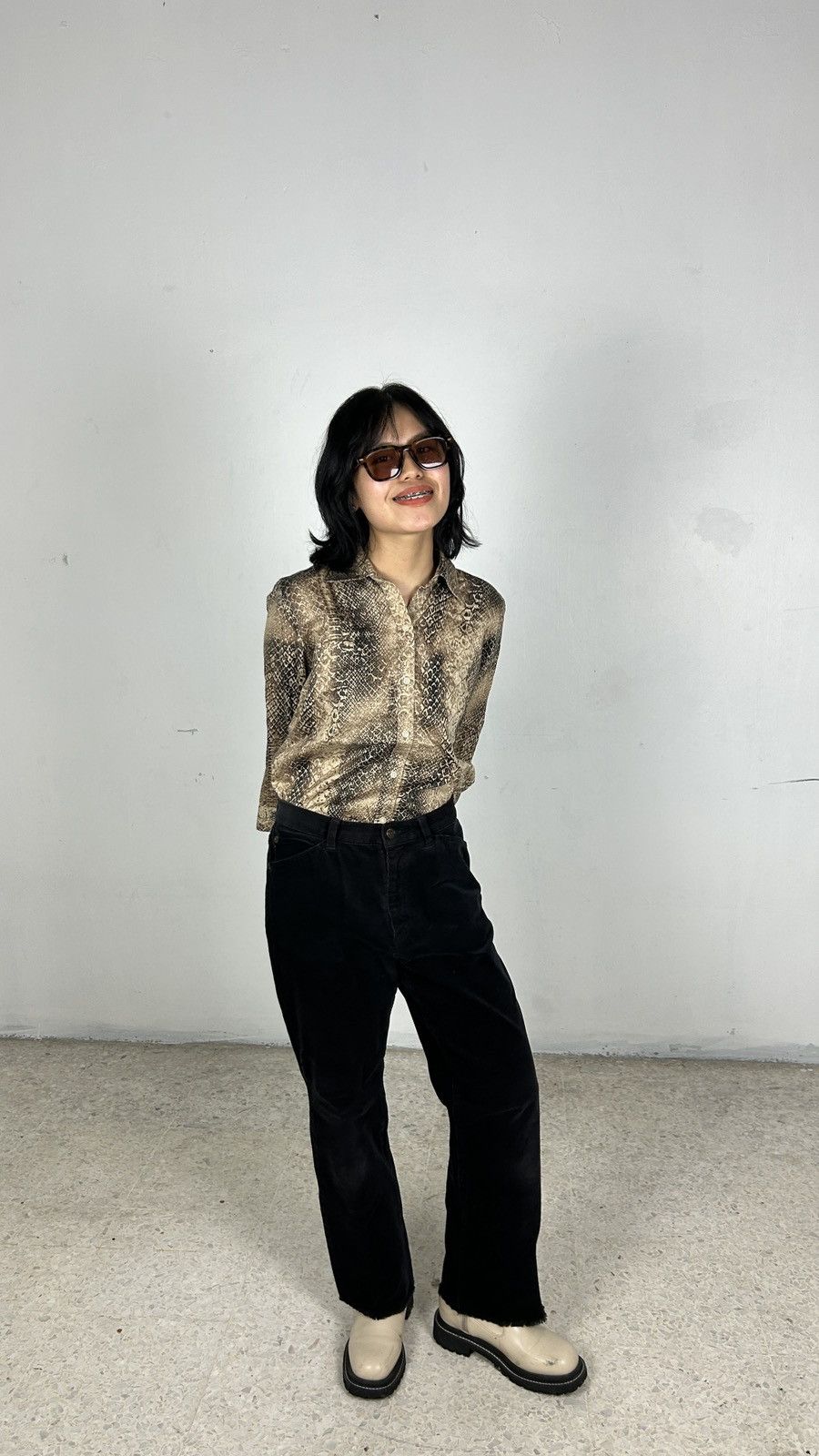 Lauren Ralph Lauren × Polo Ralph Lauren × Ralph Lauren Lauren Ralph Lauren Petite - Snake Shirt Size M / US 6-8 / IT 42-44 - 3 Thumbnail