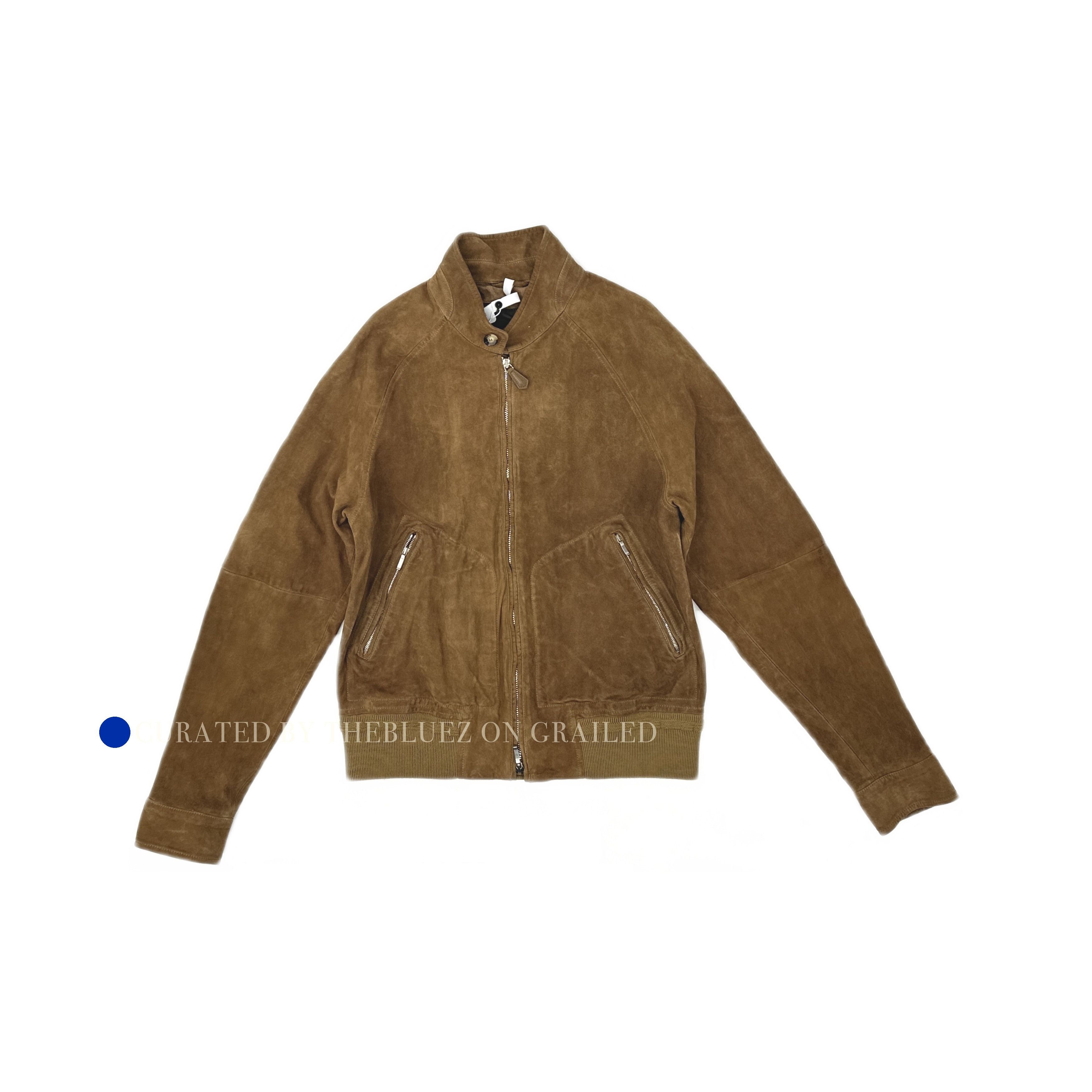 Loro Piana Brown Suede Bomber Jacket Size M Size US M / EU 48-50 / 2 - 1 Thumbnail