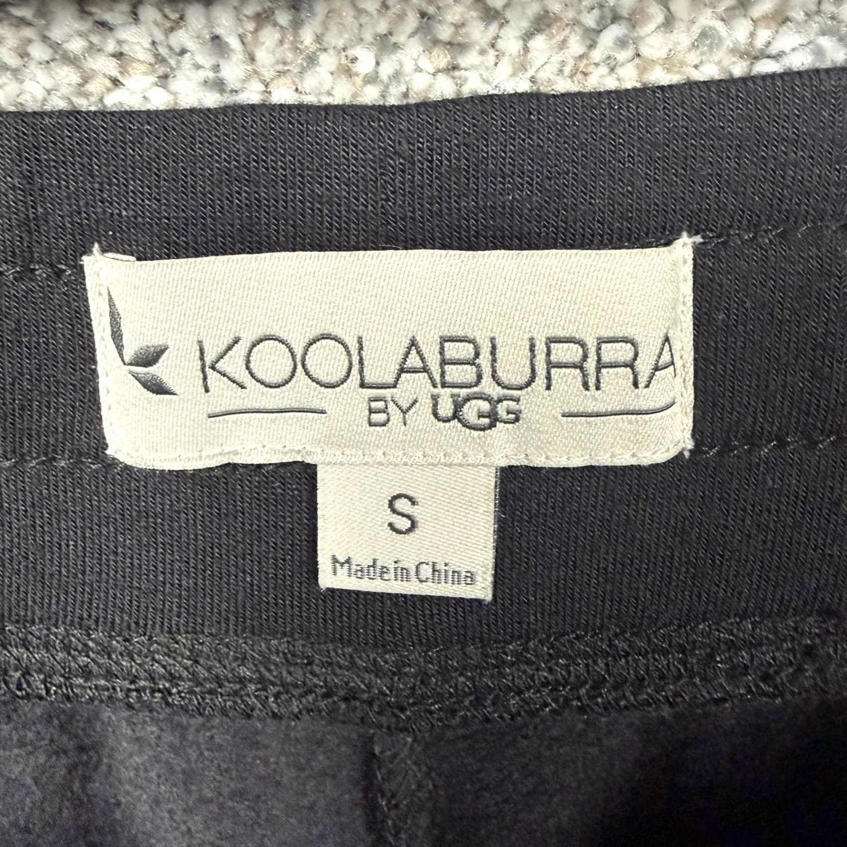 Vintage Koolaburra by UGG Jogger Pants S Black Women's Jersey with Pockets Elastic Waist Cuffed Tapered Inseam 29" Lounge Travel Size 28" / US 6 / IT 42 - 7 Thumbnail