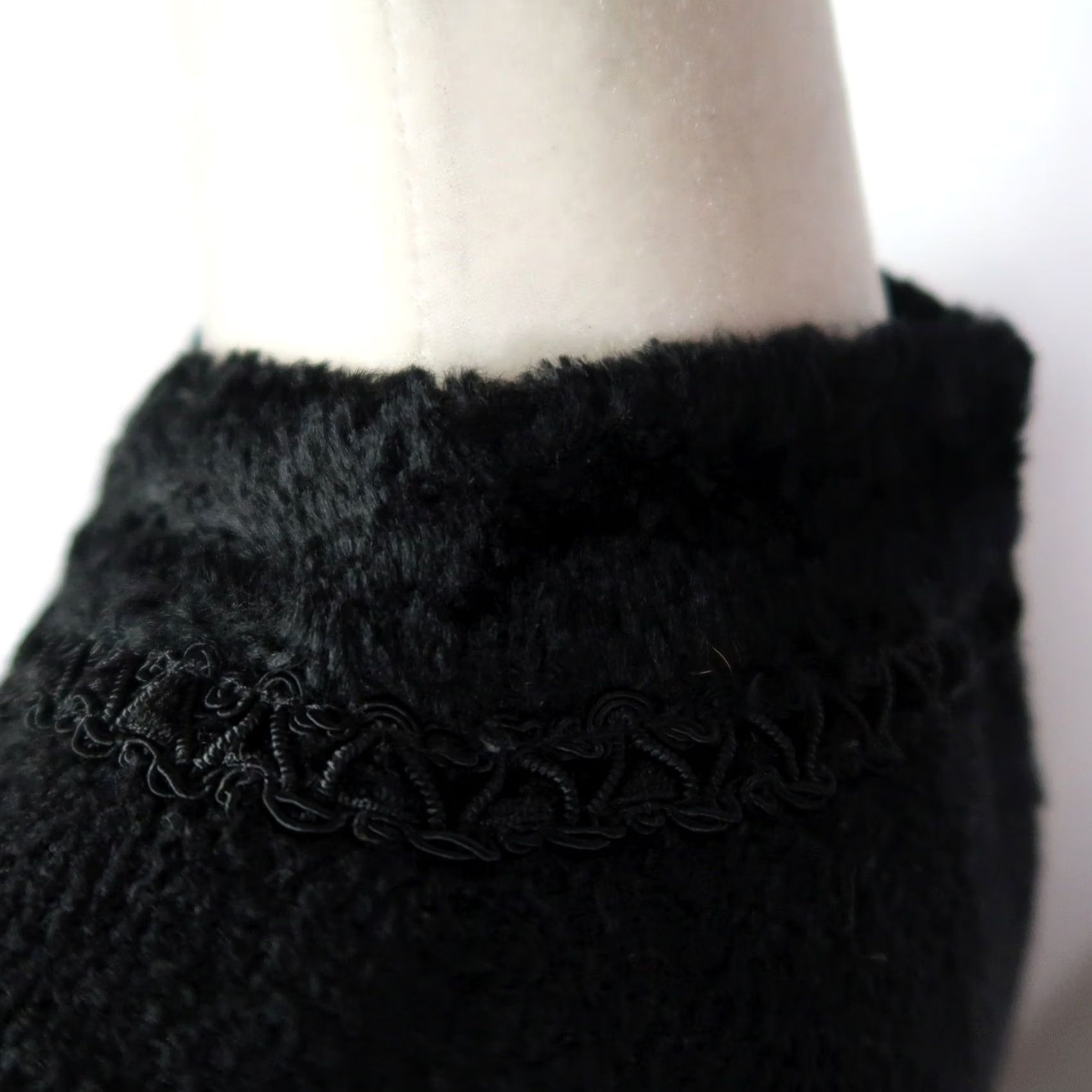 St. John VINTAGE St. John Black Chenille Knit Long Sleeve Midi Dress 10 Womens Fall Winter 80s 90s Business Formal Party/Cocktail Workwear 10 Womens Size L / US 10 / IT 46 - 5 Thumbnail