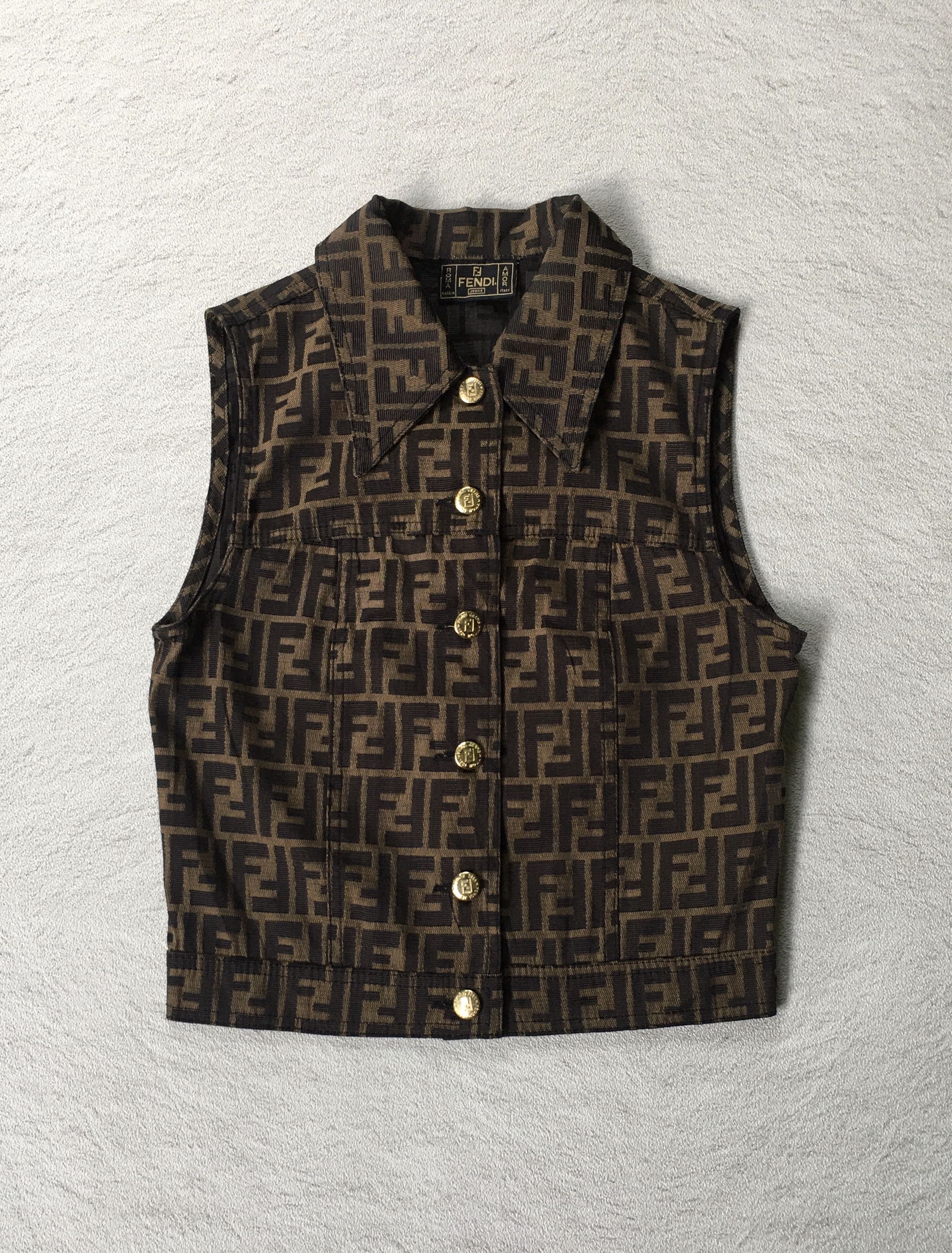 Fendi Fendi zucca monogram vest Size XS / US 0-2 / IT 36-38 - 1 Thumbnail