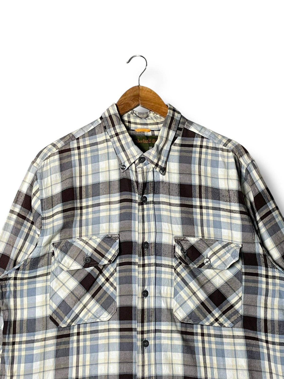 Timberland × Vintage Vintage Timberland Checked Flannel (50) Size US L / EU 52-54 / 3 - 2 Thumbnail