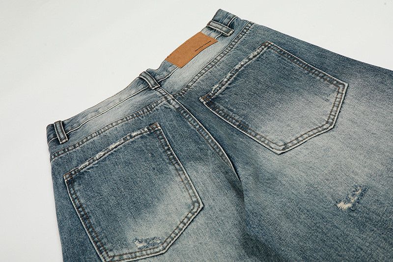 Vintage American retro washed distressed jeans for men Size US 32 / EU 48 - 5 Thumbnail