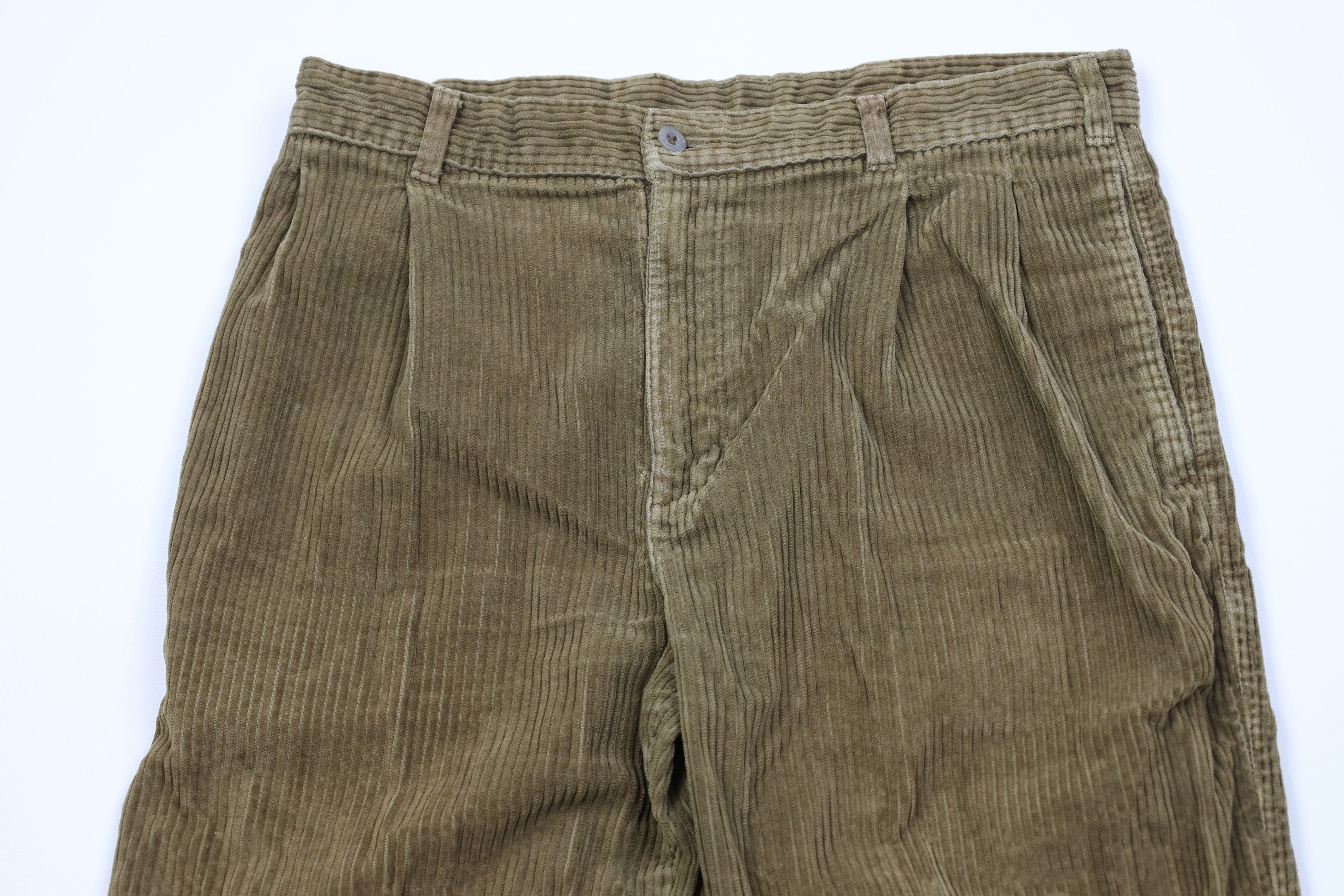Vintage Vintage 90s Streetwear Corduroy Straight Leg Chino Pants Size US 32 / EU 48 - 2 Thumbnail