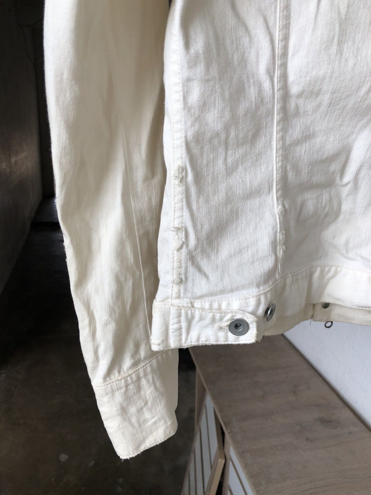 Le Grande Bleu (L.G.B.) Authentic❗️Le Grande Bleu LGB Splash Distressed Denim Jacket Size US XS / EU 42 / 0 - 18 Thumbnail