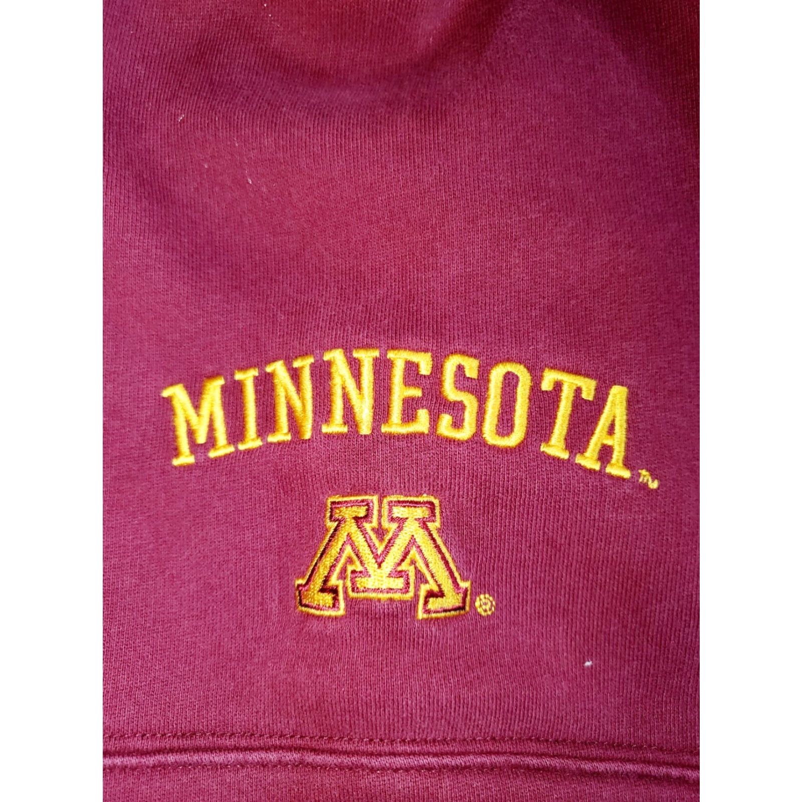 Vintage Columbia Hoodie University Minnesota Golden Gophers Sweatshirt XL Maroon Pockets Logo Pullover Men Size US XL / EU 56 / 4 - 4 Thumbnail