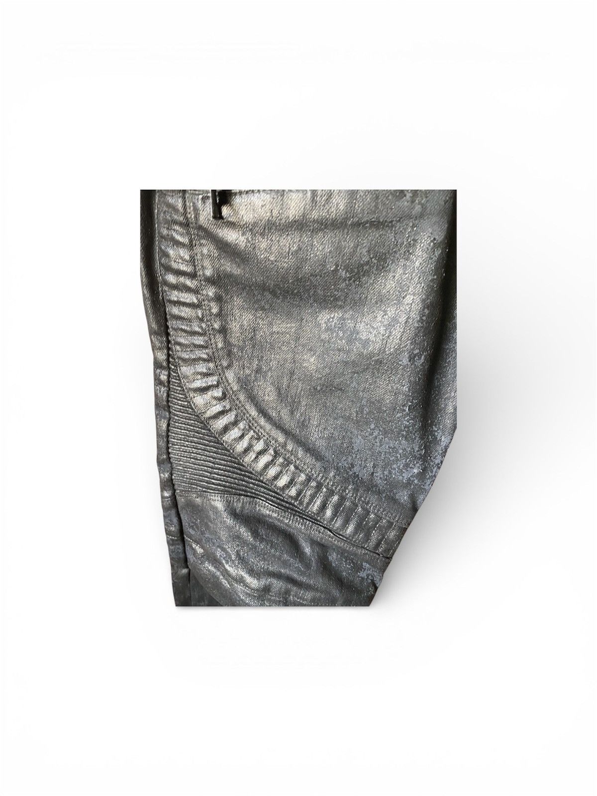 Balmain BALMAIN F/W ‘16 4-ZIP COATED BIKER DENIM JEANS Size US 34 / EU 50 - 5 Thumbnail