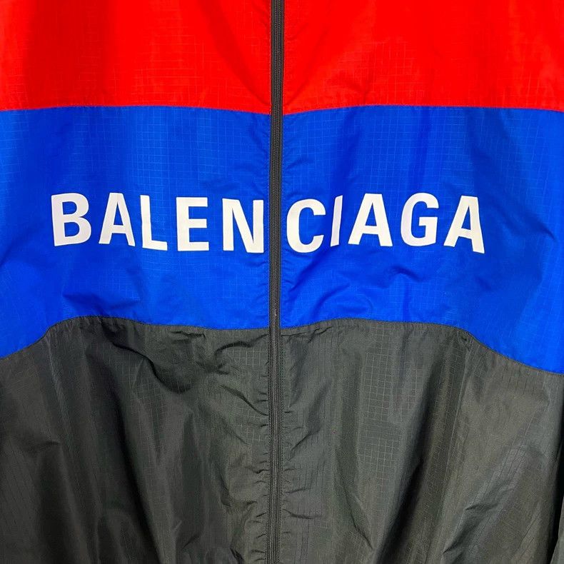 Balenciaga Balenciaga Black, red, and blue color block windbreaker Size US S / EU 44-46 / 1 - 4 Thumbnail