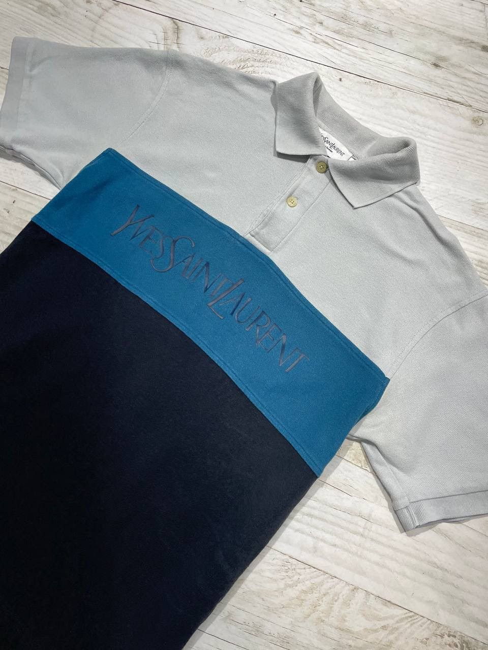 Yves Saint Laurent Vintage Yves Saint Laurent Polo Shirt Big Logo Luxury Y2K Size US M / EU 48-50 / 2 - 3 Thumbnail