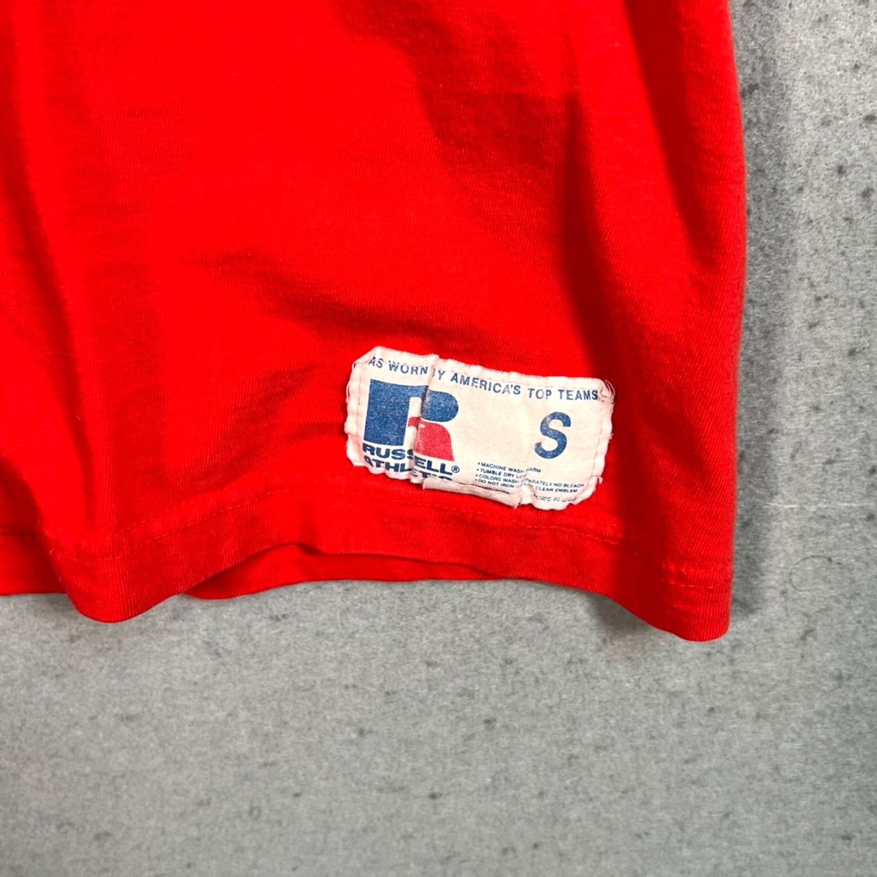Russell Athletic VINTAGE Russell Athletic Varsity Pep Squad Red T-Shirt Mens Small Size US S / EU 44-46 / 1 - 3 Thumbnail