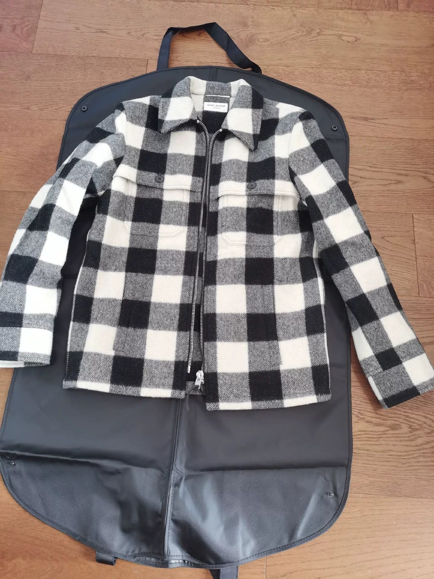 Saint Laurent Paris Saint Laurent Paris Checkered Shirt Jacket Size US M / EU 48-50 / 2 - 1 Thumbnail
