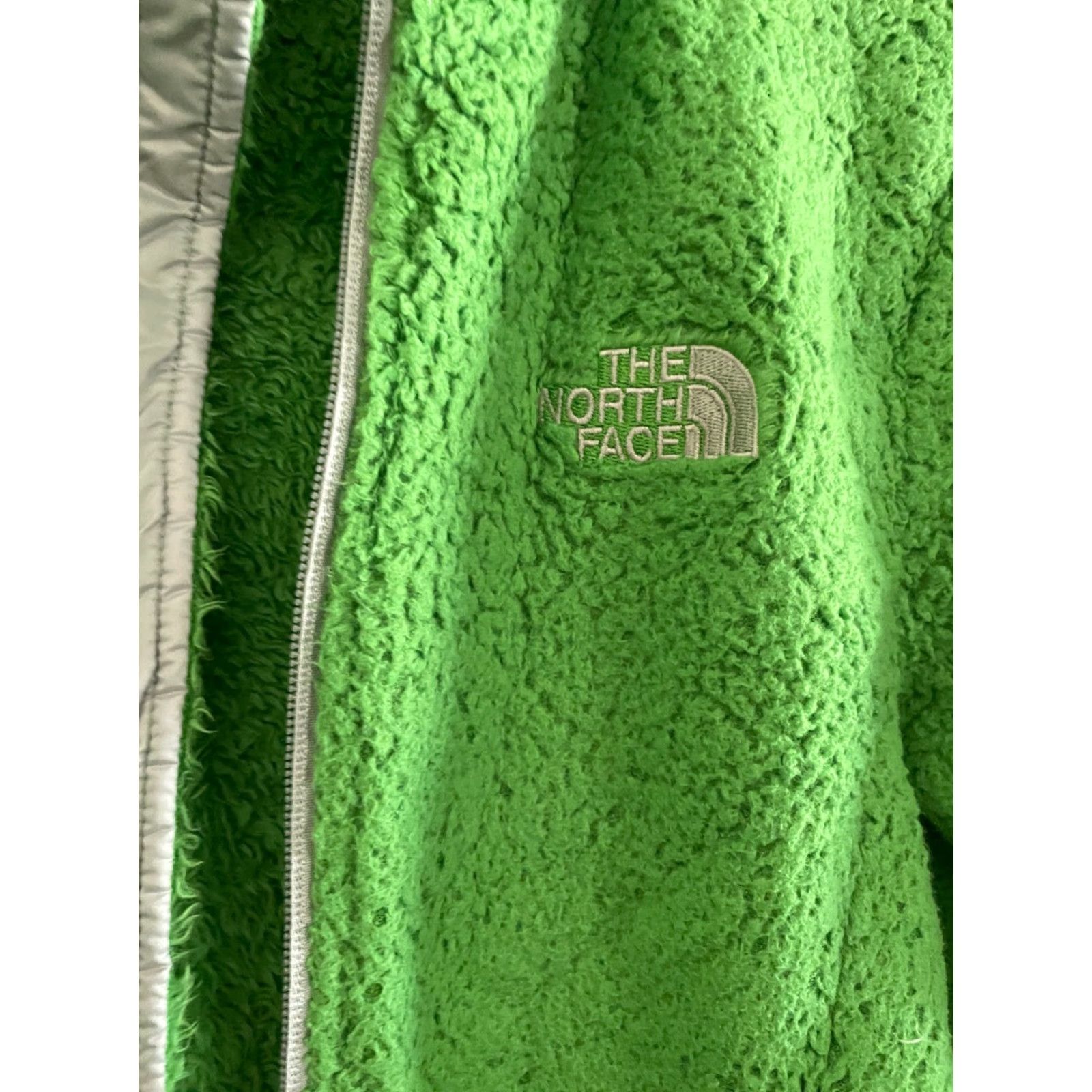The North Face The North Face Jacket Womens Small Green Deep Pile Fuzzy Full Zip Size S / US 4 / IT 40 - 2 Thumbnail