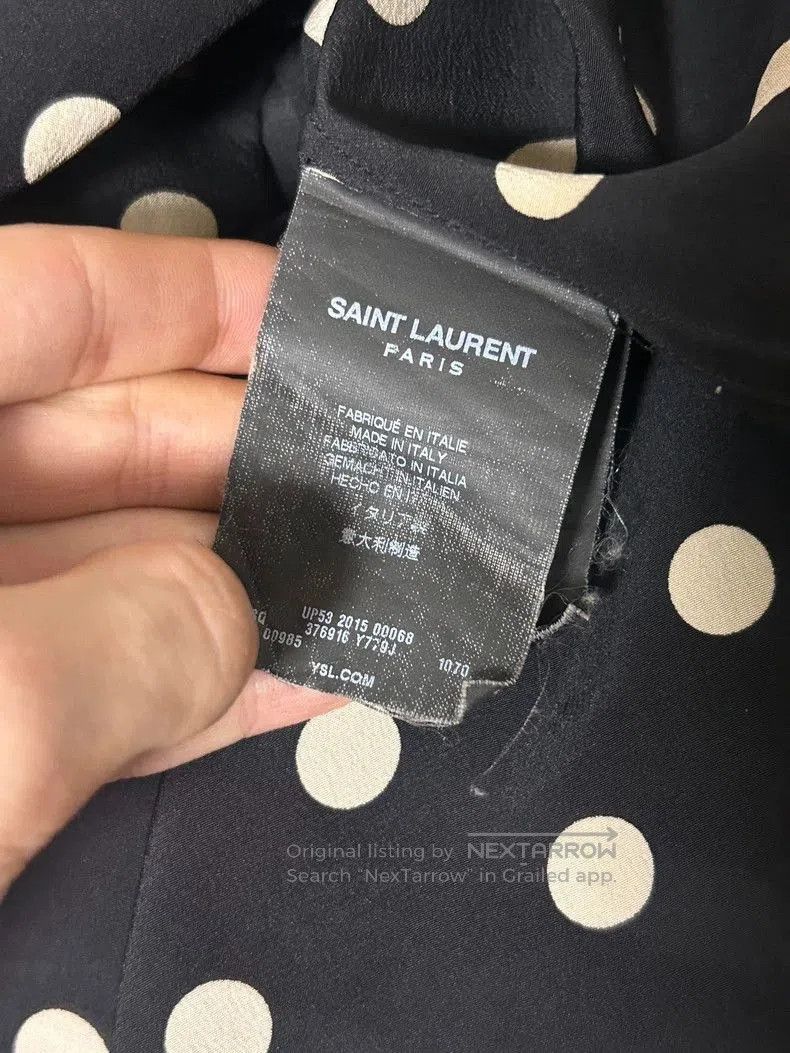 Hedi Slimane Saint Laurent 2015FW Polka Dot Shirt Size US M / EU 48-50 / 2 - 5 Thumbnail