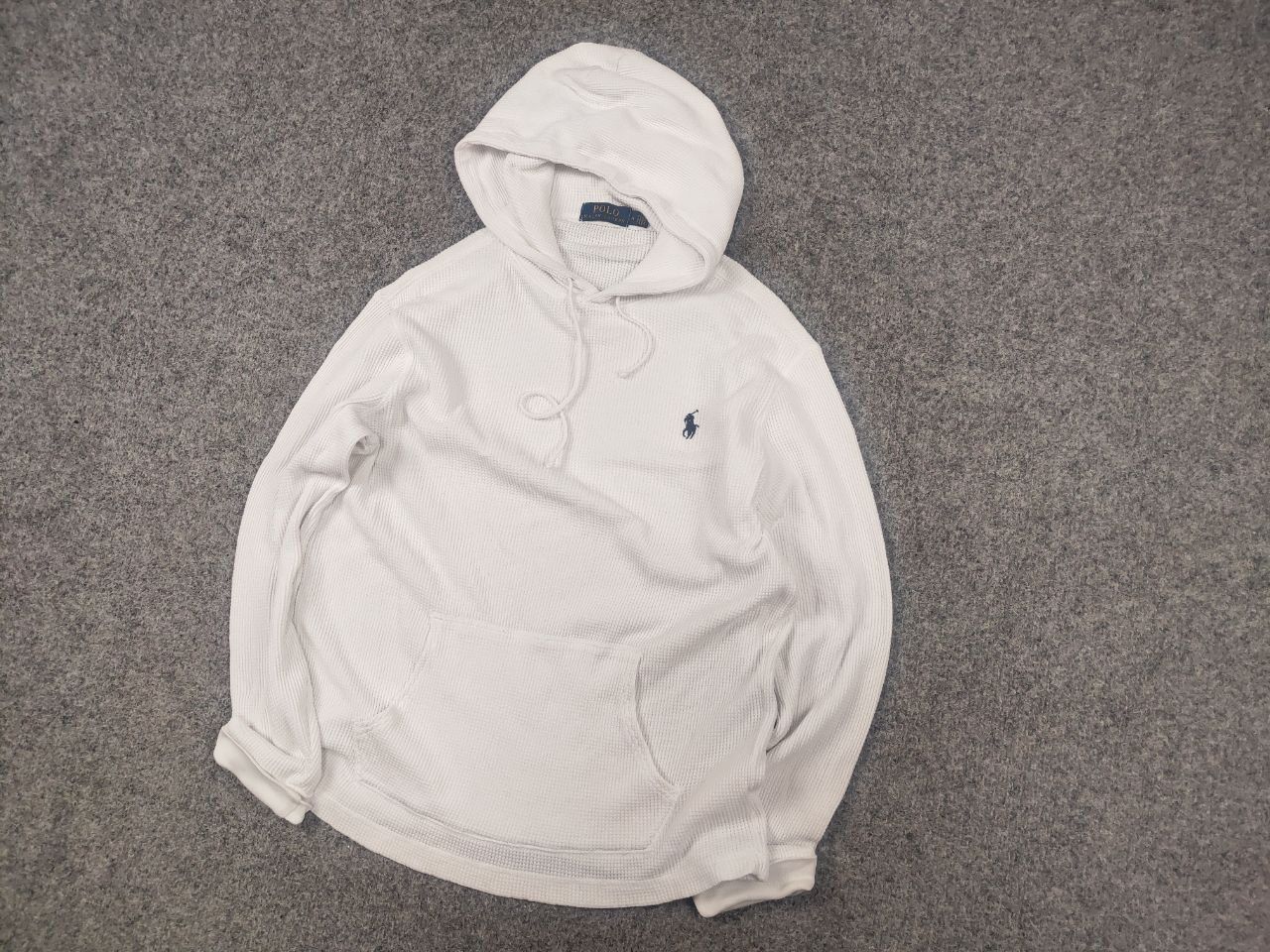 Polo Ralph Lauren Polo Ralph Lauren Vintage waffle White fabric Hoodie Size US S / EU 44-46 / 1 - 4 Thumbnail