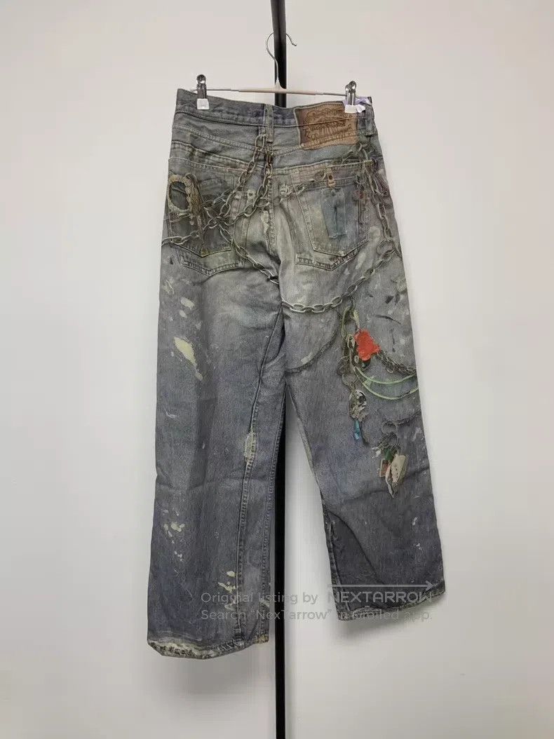 Acne Studios Acne Studios Illusion Ink Baggy 3D Print Low Rise Loose De Size US 44 / EU 60 - 2 Thumbnail