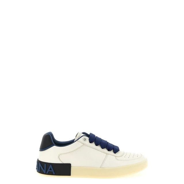DOLCE&GABBANA Portofino White/Blue Sneakers New & Authentic