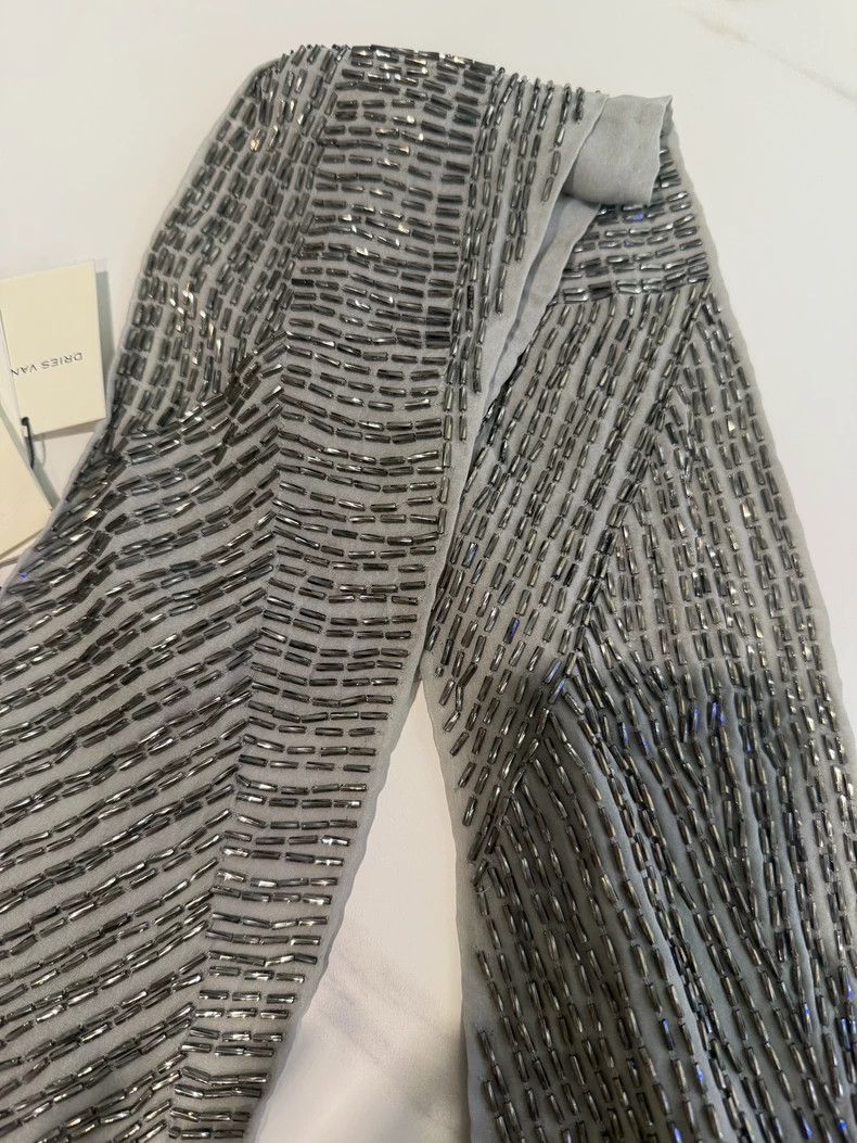 Dries Van Noten Dries van Noten Beaded Silk Scarf- Size ONE SIZE - 3 Thumbnail