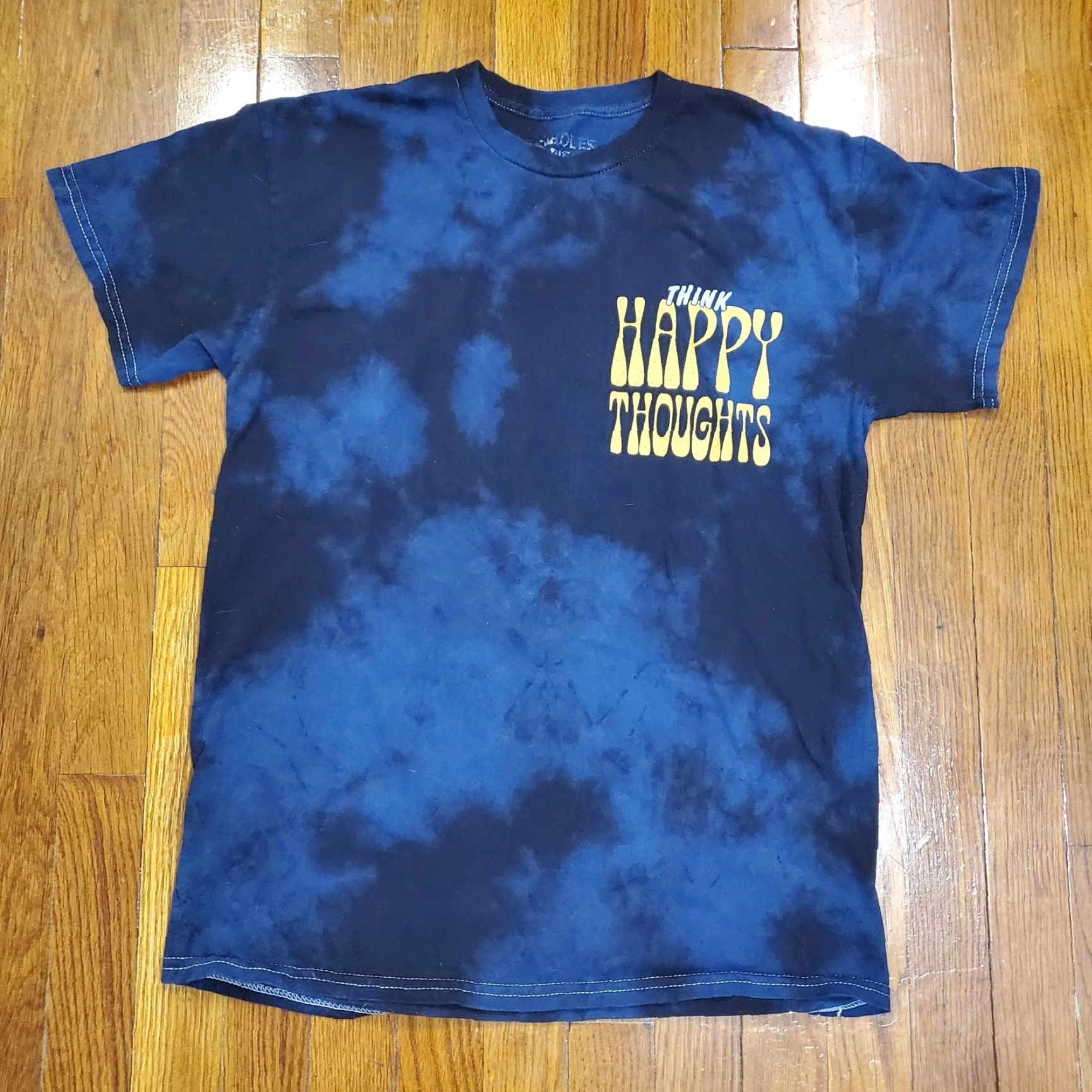Vintage Assholes Live Forever Shirt Mens M Blue Think Happy Thoughts Graphic Tee Size US M / EU 48-50 / 2 - 3 Thumbnail