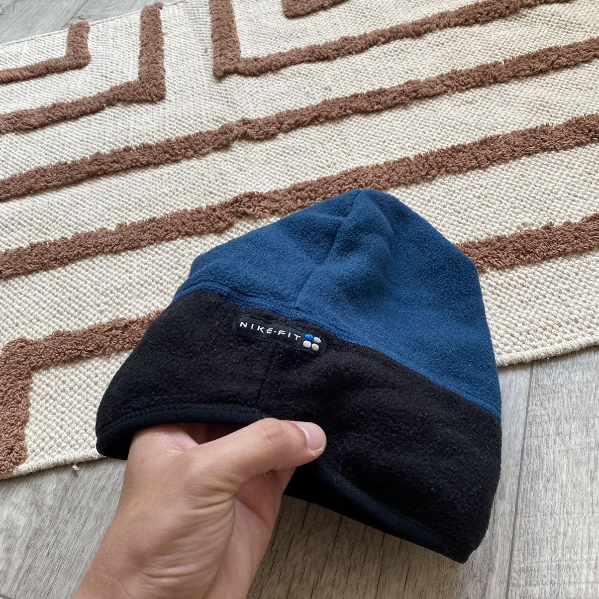 Nike VINTAGE NIKE FIT DRILL FLEECE BEANIE HAT Size ONE SIZE - 3 Thumbnail