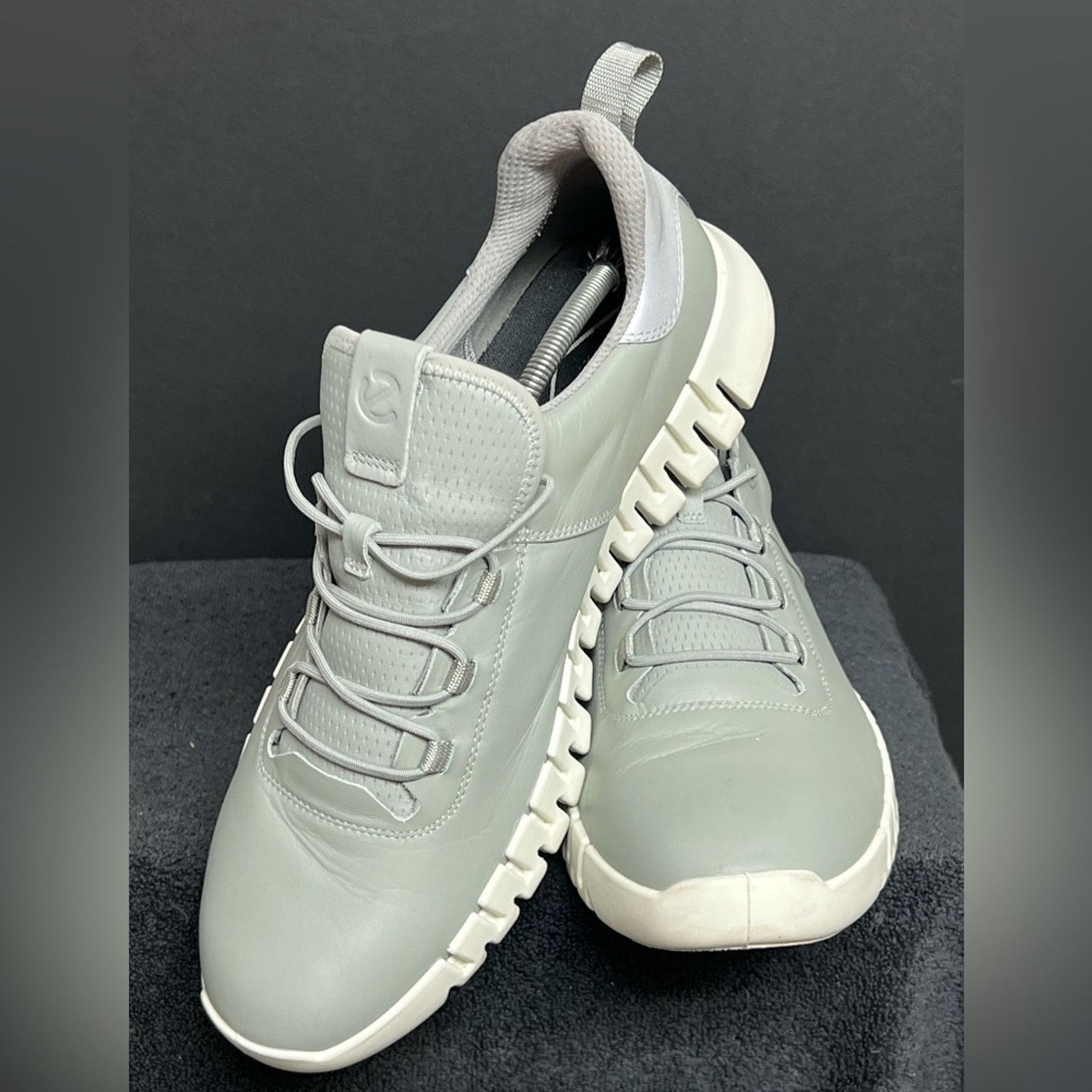 Ecco ECCO Men's GRUUV Grey Leather Shoes EU 47 13 - 13.5 US Size US 13 / EU 46 - 4 Thumbnail