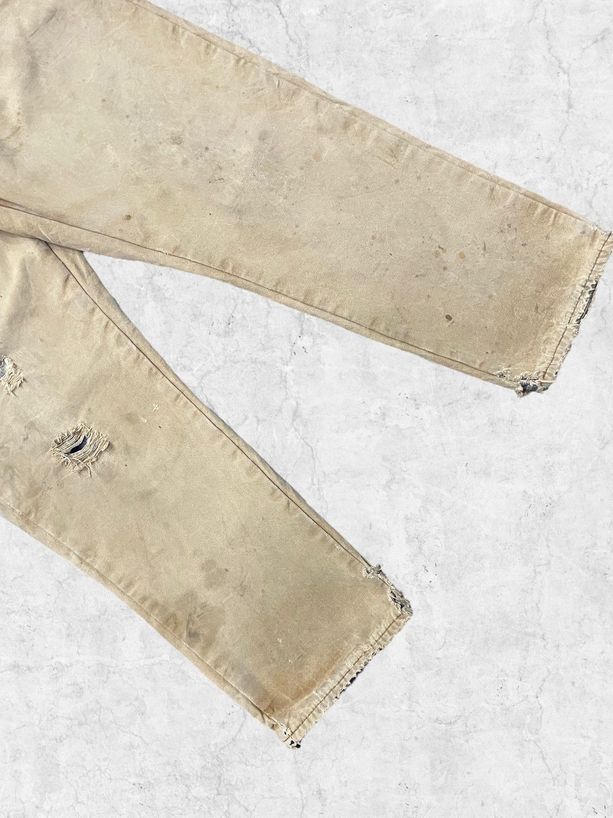 Dickies × Vintage Vintage Dickies Carpenters Distressed Flannel Lined Belted Size US 36 / EU 52 - 8 Thumbnail