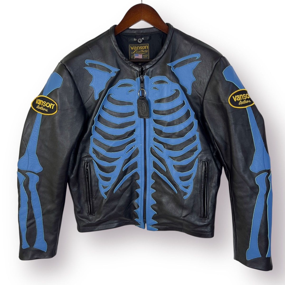 Vanson Leathers Clair De Lune Vanson Leather Bones Limited Black Size US M / EU 48-50 / 2 - 3 Thumbnail