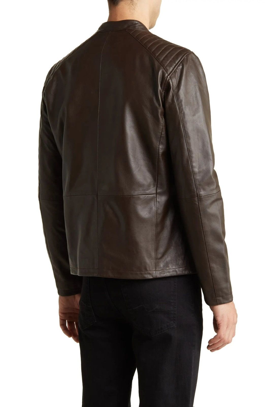John Varvatos Leather Racer Jacket. Medium Size US S / EU 44-46 / 1 - 2 Thumbnail