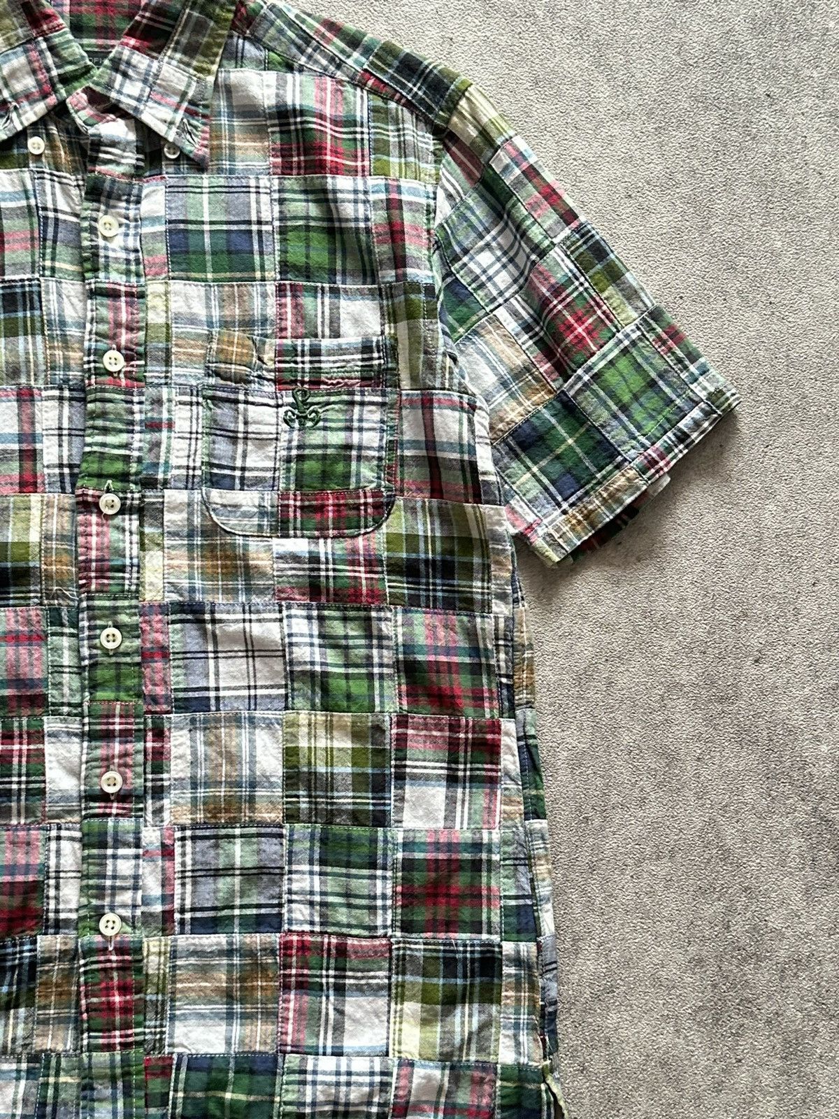 Sophnet. 2000s Japanese Sophnet. Patchwork Button Up Shirt Size US S / EU 44-46 / 1 - 2 Thumbnail