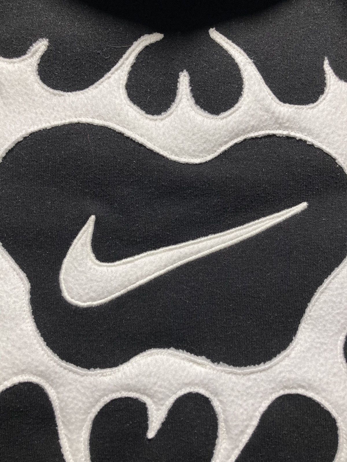 Nike × Vintage ⛩️ Nike Custom Hoodie Rare Y2K Punk Rock Cross center biglogo Size US S / EU 44-46 / 1 - 3 Thumbnail