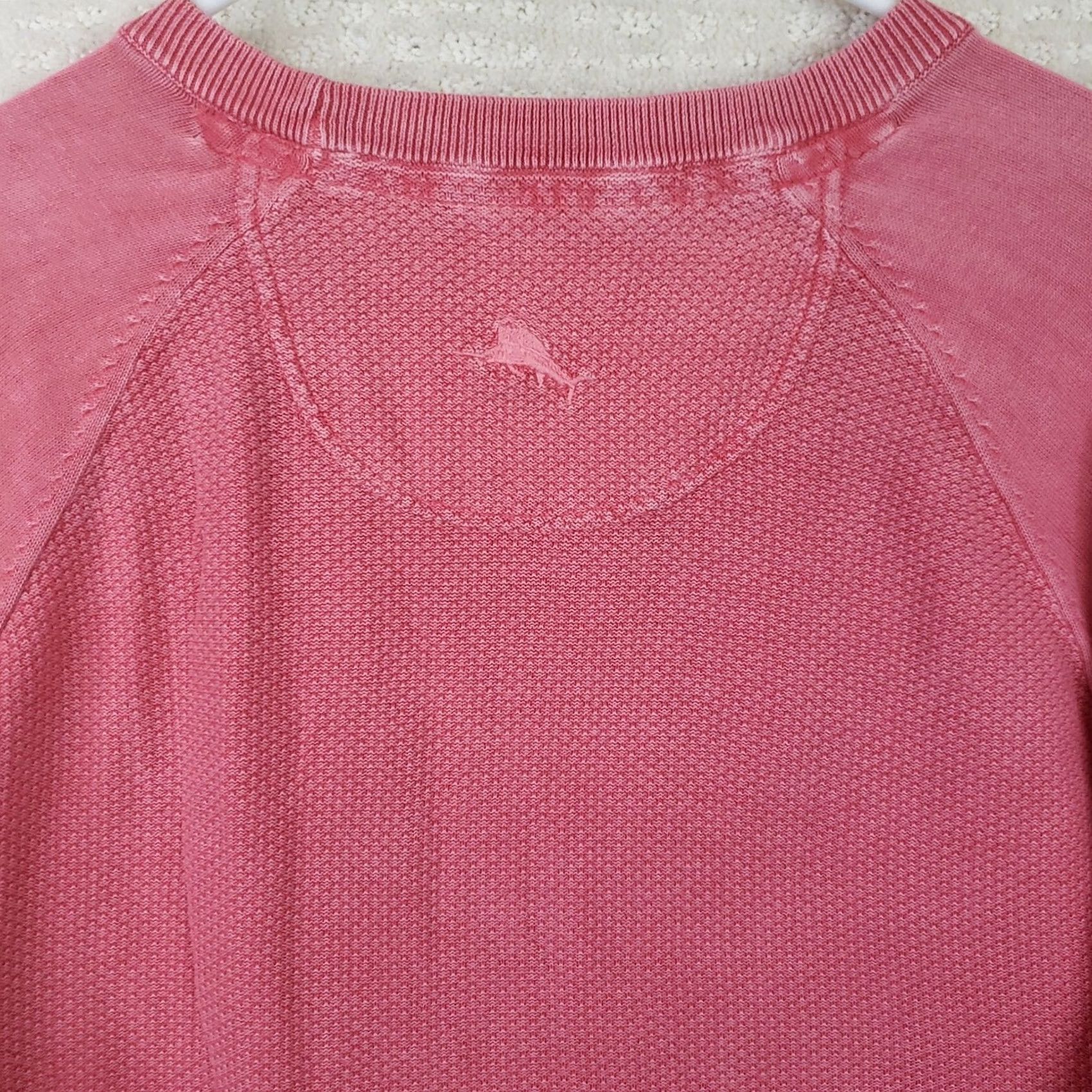 Tommy Bahama Tommy Bahama Sweatshirt Men's XL Pink Long Sleeve Pullover Crew Neck Knit Cotton Regular Size US XL / EU 56 / 4 - 7 Thumbnail