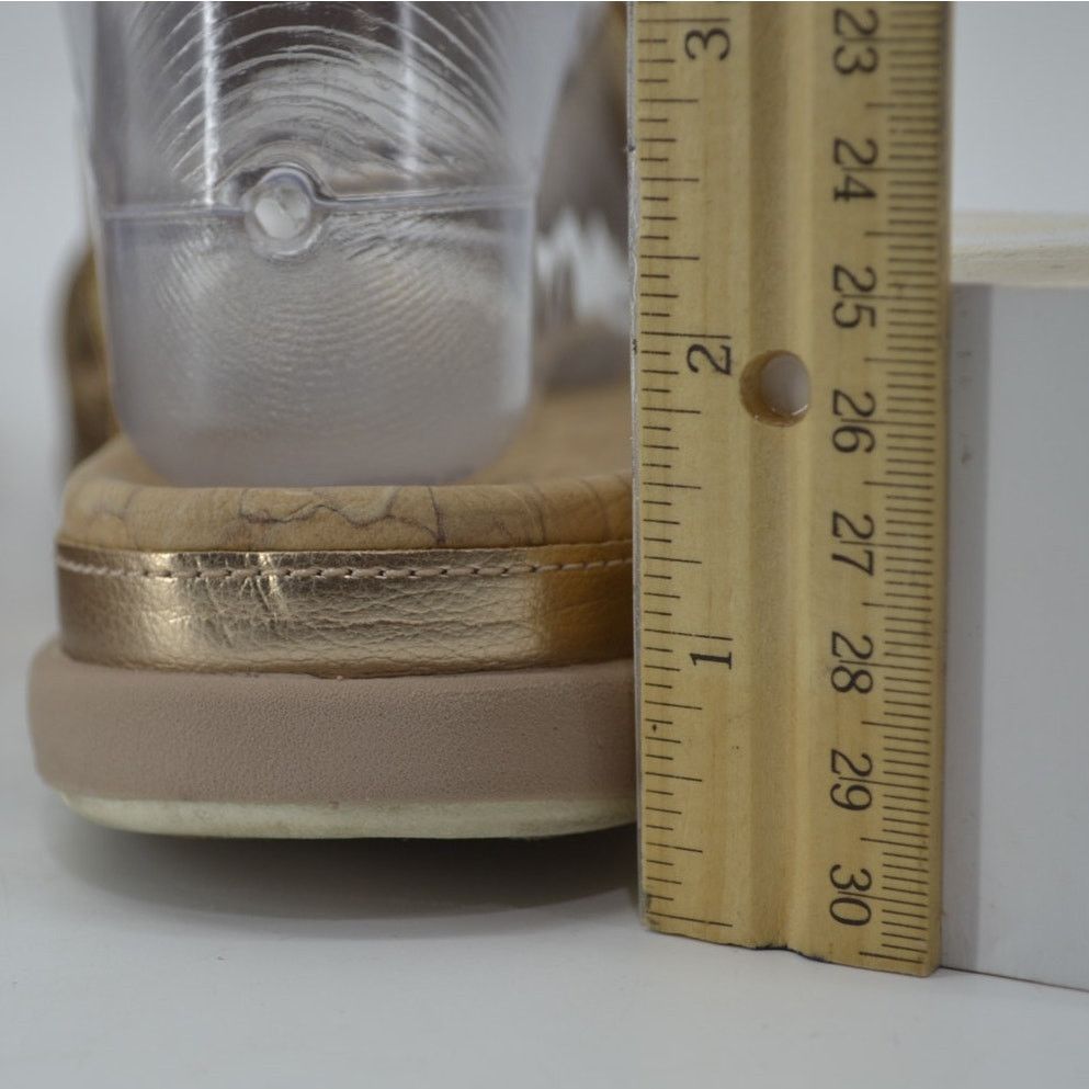 Clarks Cloudsteppers Clarks Size 9 June Tide Gold Metallic Slides Size US 9 / IT 39 - 6 Thumbnail
