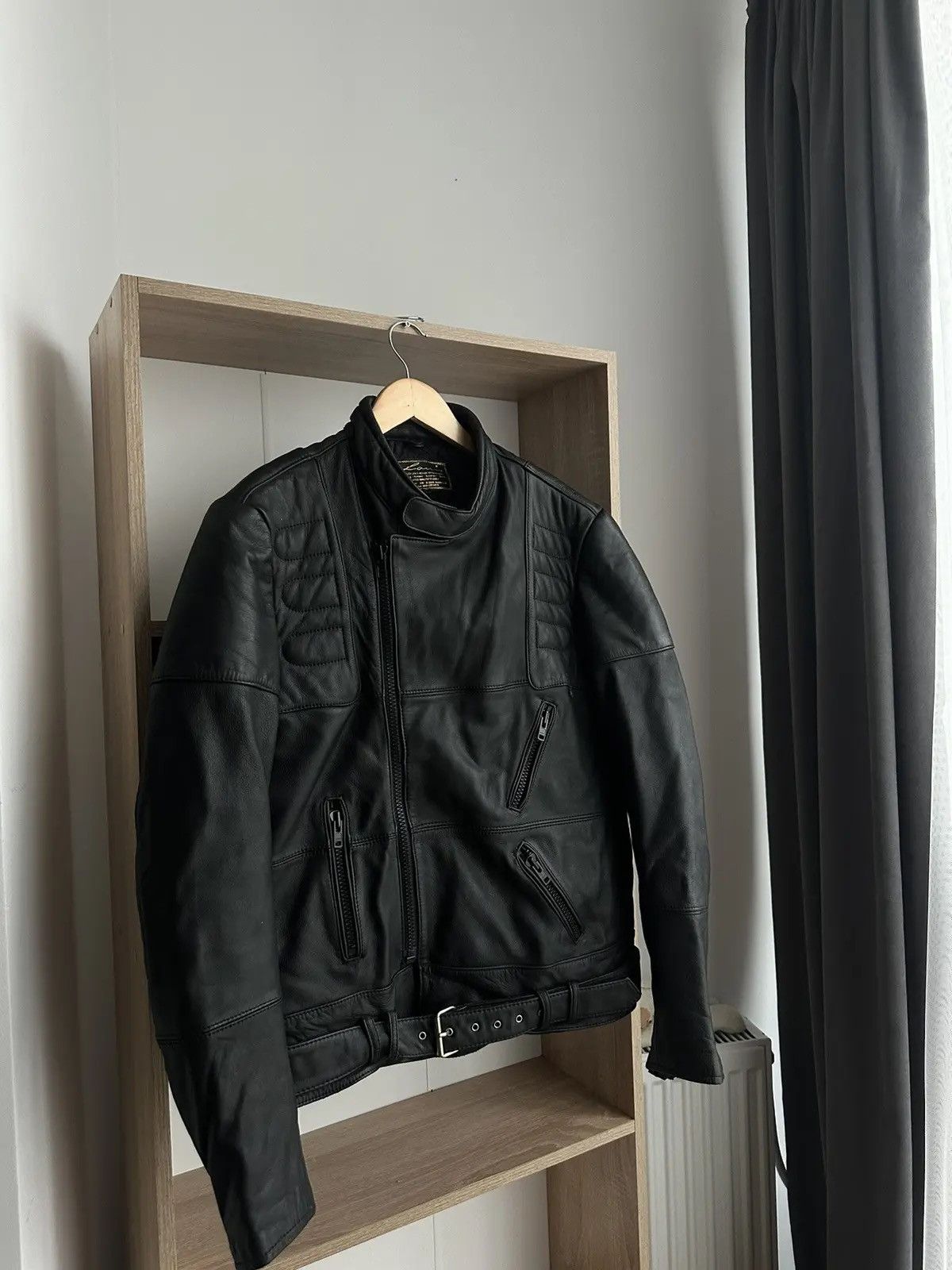 Louis W. × Lui's × Vintage Vintage LOUIS Black International Biker Motorcycle Jacket Size US M / EU 48-50 / 2 - 15 Thumbnail