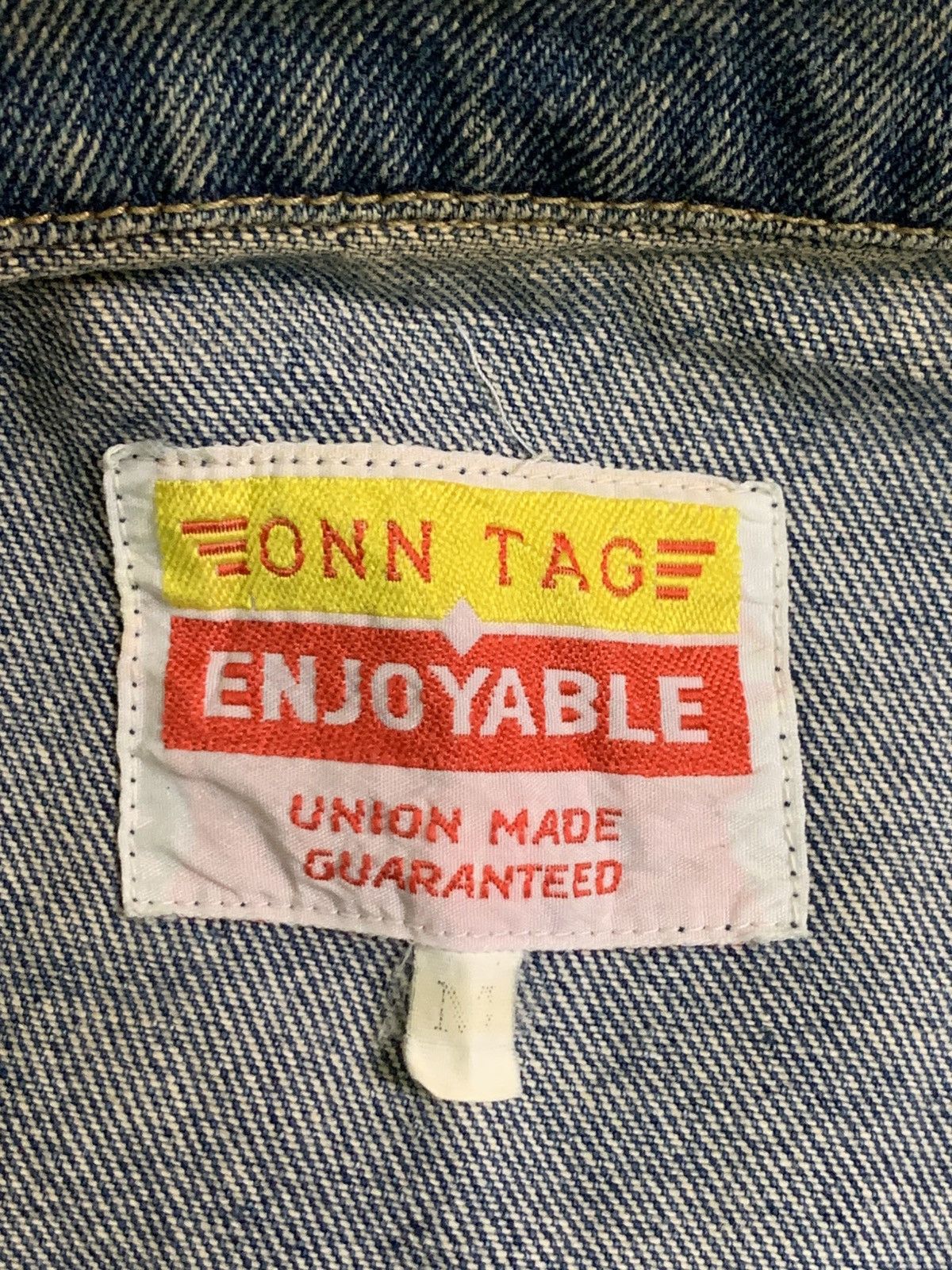 Vintage Rare Design Vintage Onn Tag Enjoyable Trucker Jackets Size US M / EU 48-50 / 2 - 4 Thumbnail