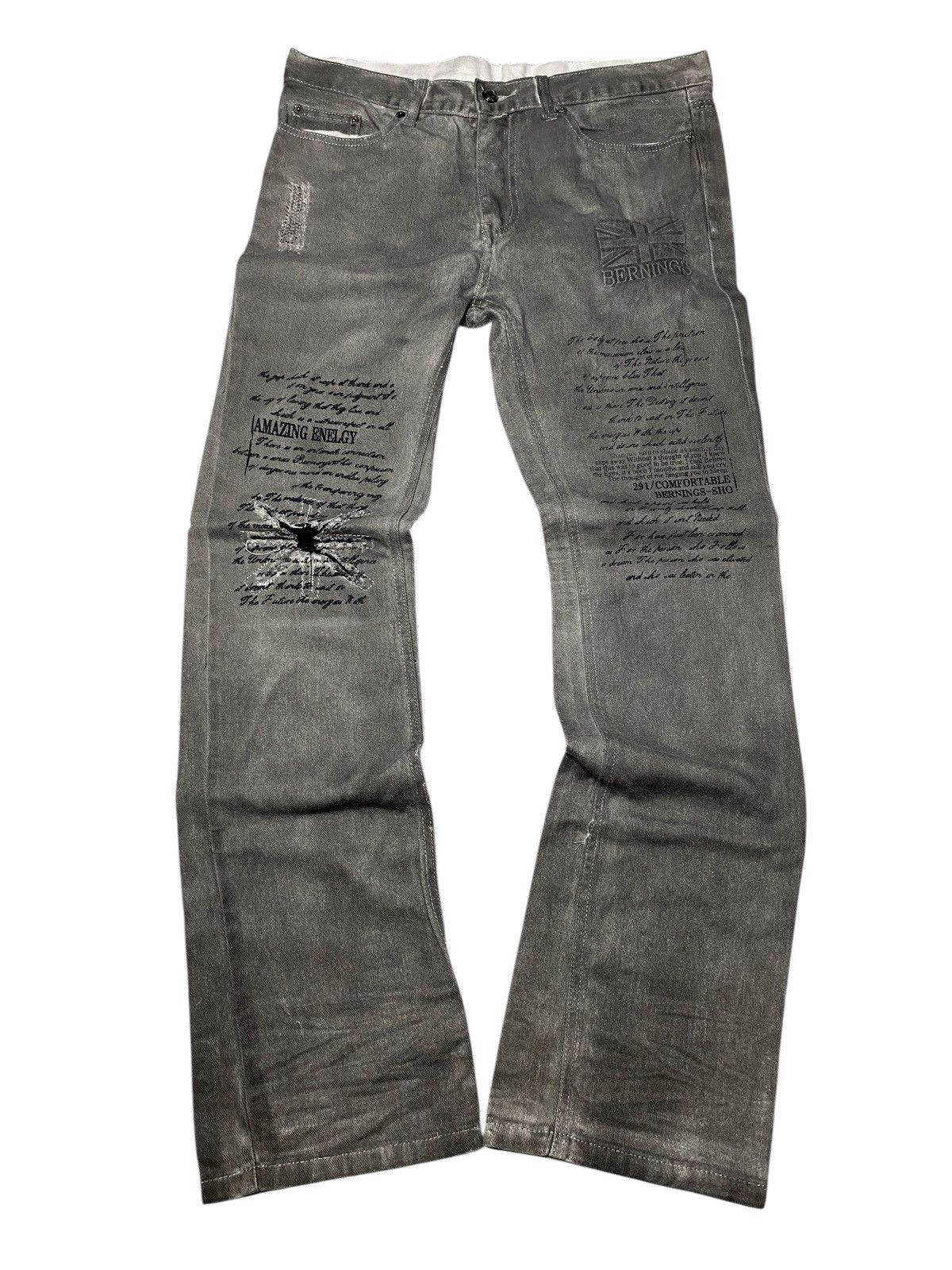 2000s Bernings Sho Poem Britflag Seawash Jeans