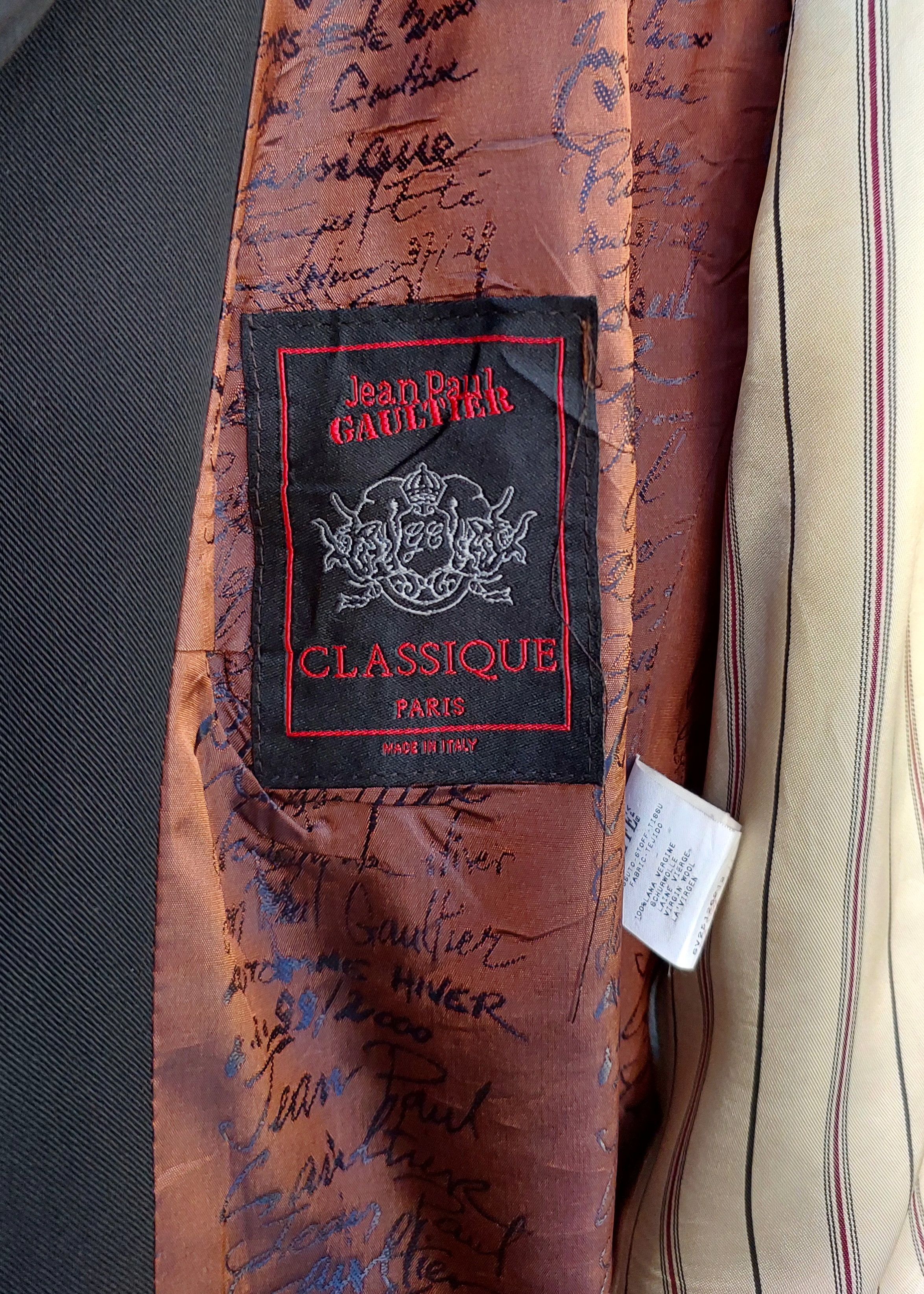 Jean Paul Gaultier Jean Paul Gaultier Hiver 97-98 Hook & I Wool Jacket Size XL / US 12-14 / IT 48-50 - 12 Thumbnail