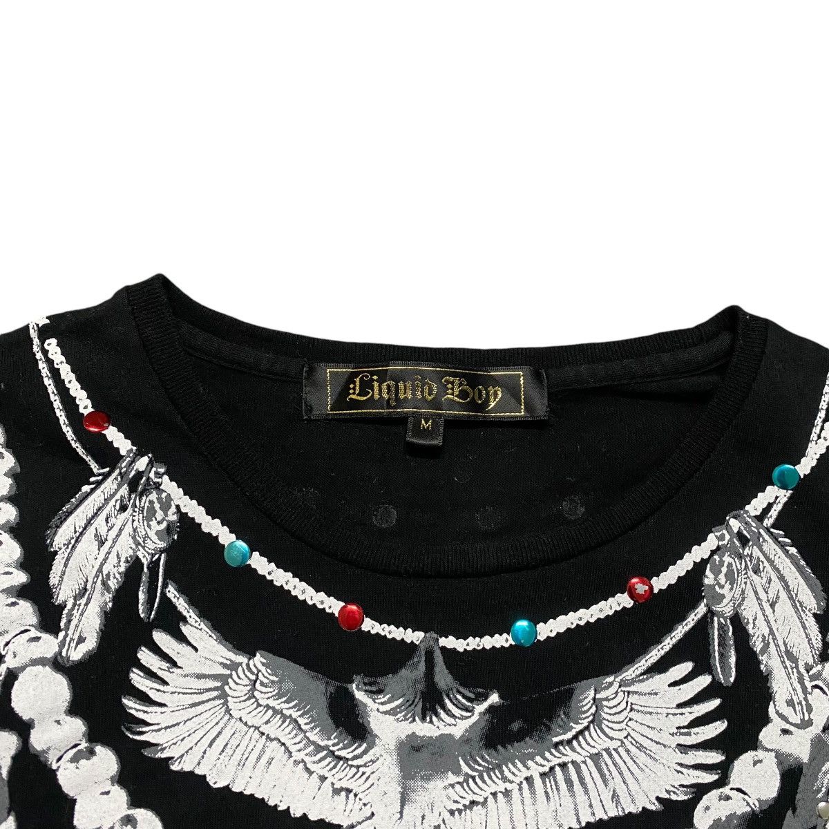 Japanese Brand LIQUID BOY Feather Trompe Loeil Shirt longsleeve Size US M / EU 48-50 / 2 - 6 Thumbnail