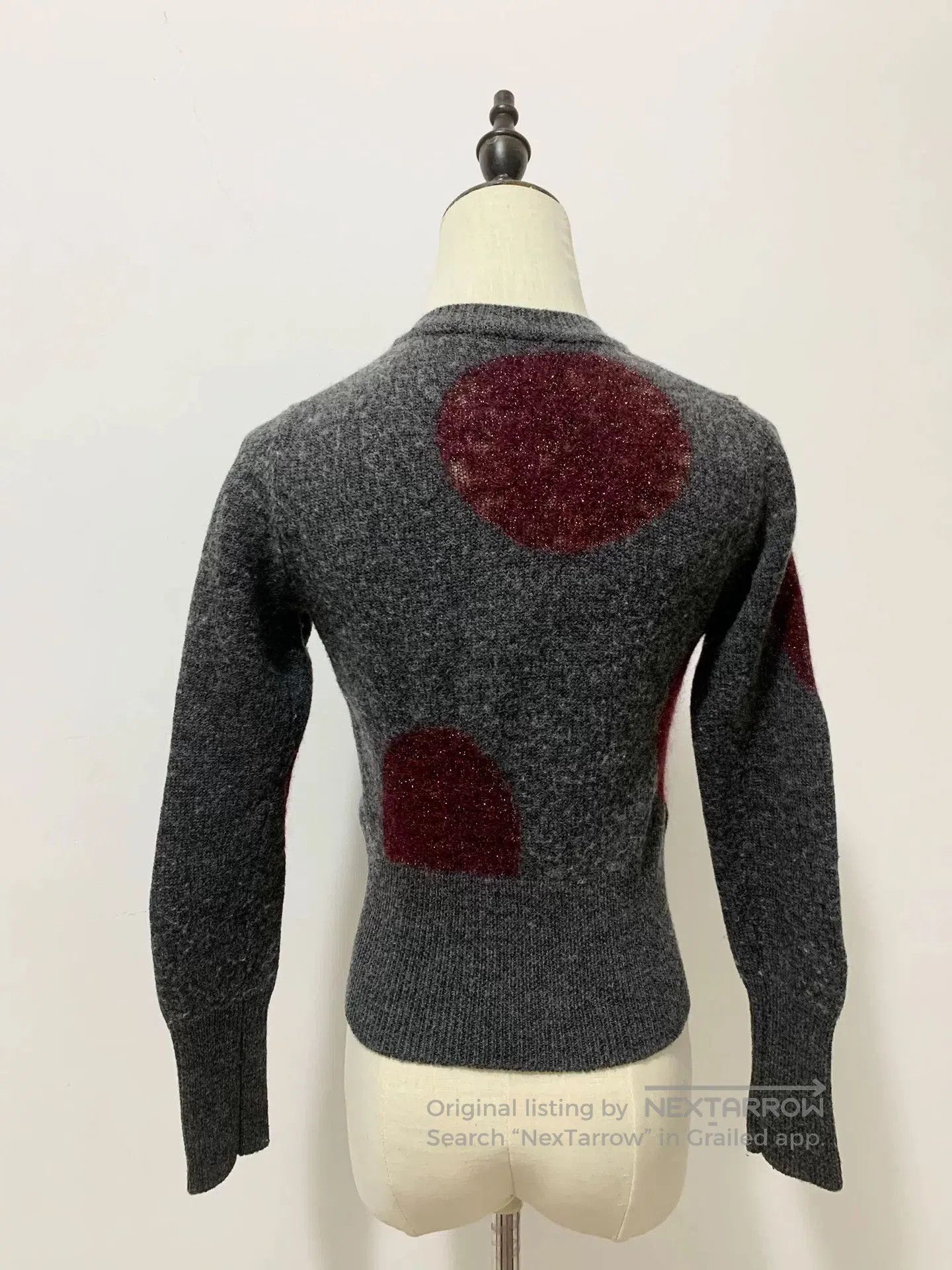Vivienne Westwood vivienne westwood gray red polka dot cardigan. Size M / US 6-8 / IT 42-44 - 3 Thumbnail