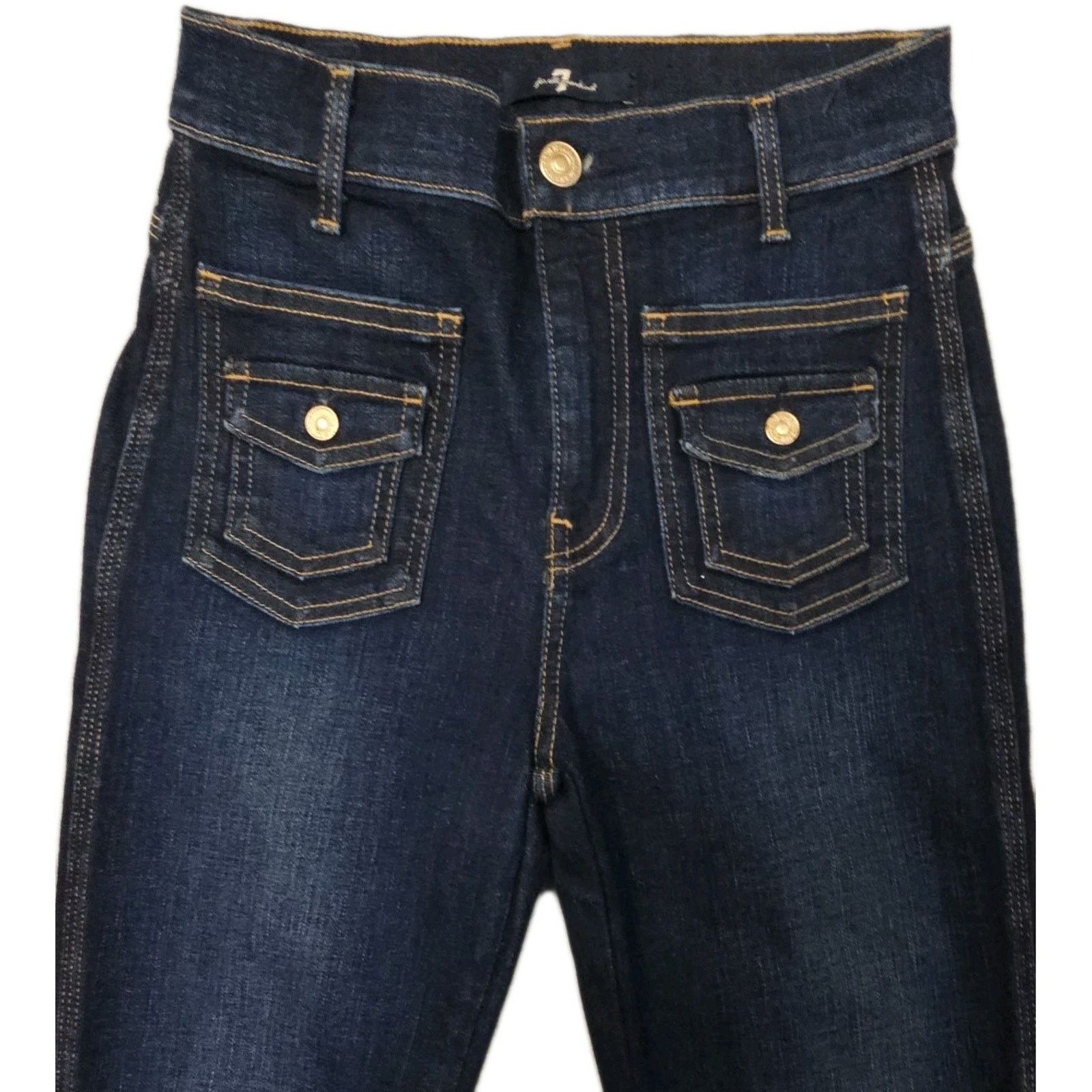 7 For All Mankind 7 For All Mankind Vintage Y2K Trouser In Vintage Runaway Size 24" / US 00 / IT 34 - 6 Thumbnail
