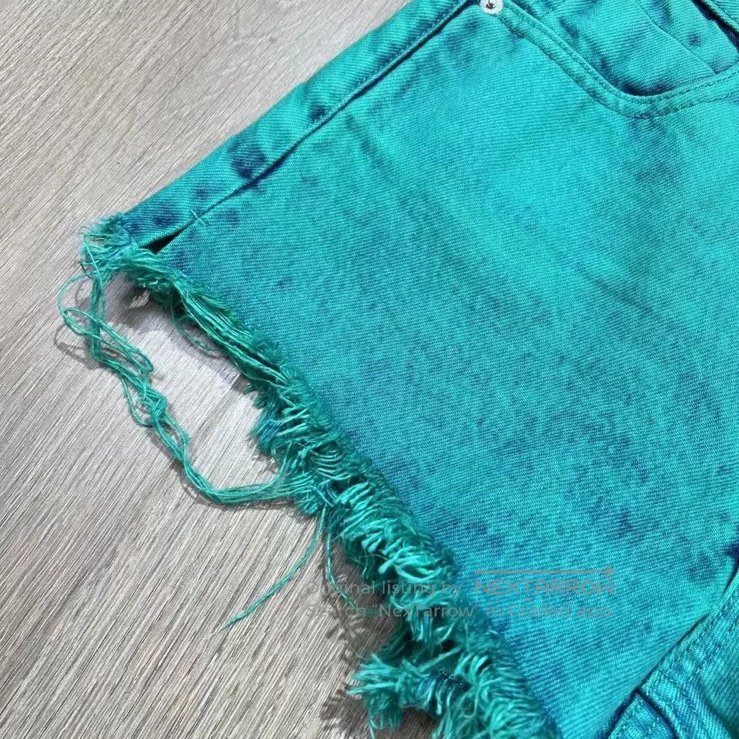 Alexander Wang Alexander Wang Green Denim Shorts. Size 24" / US 00 / IT 34 - 4 Thumbnail