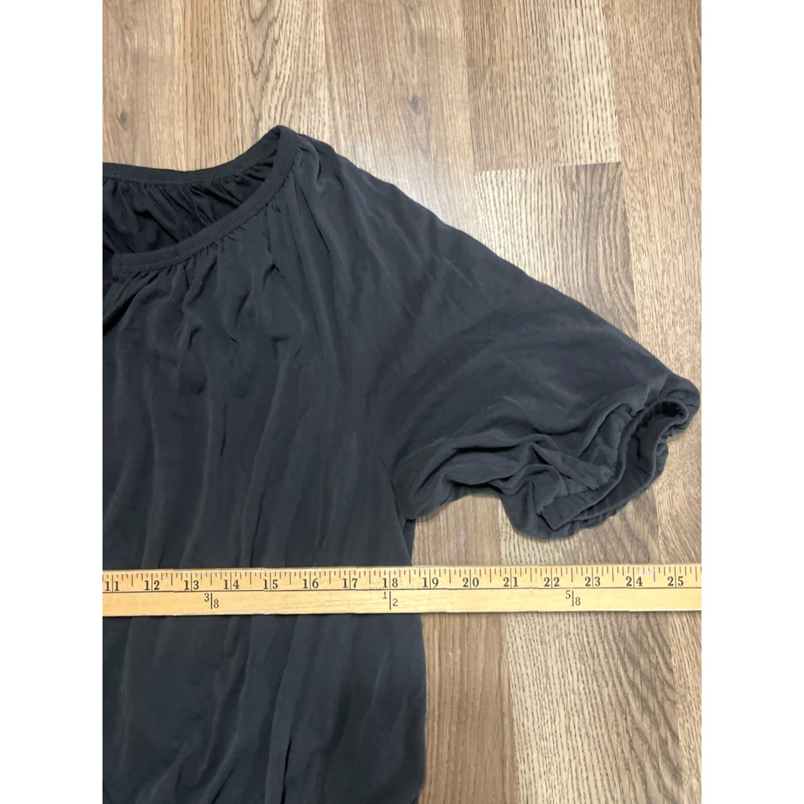 Lucky Brand Lucky Brand Shirt Women's Large Black V-Neck 3/4 Sleeve T-Shirt Casual Womens Size L / US 10 / IT 46 - 6 Thumbnail