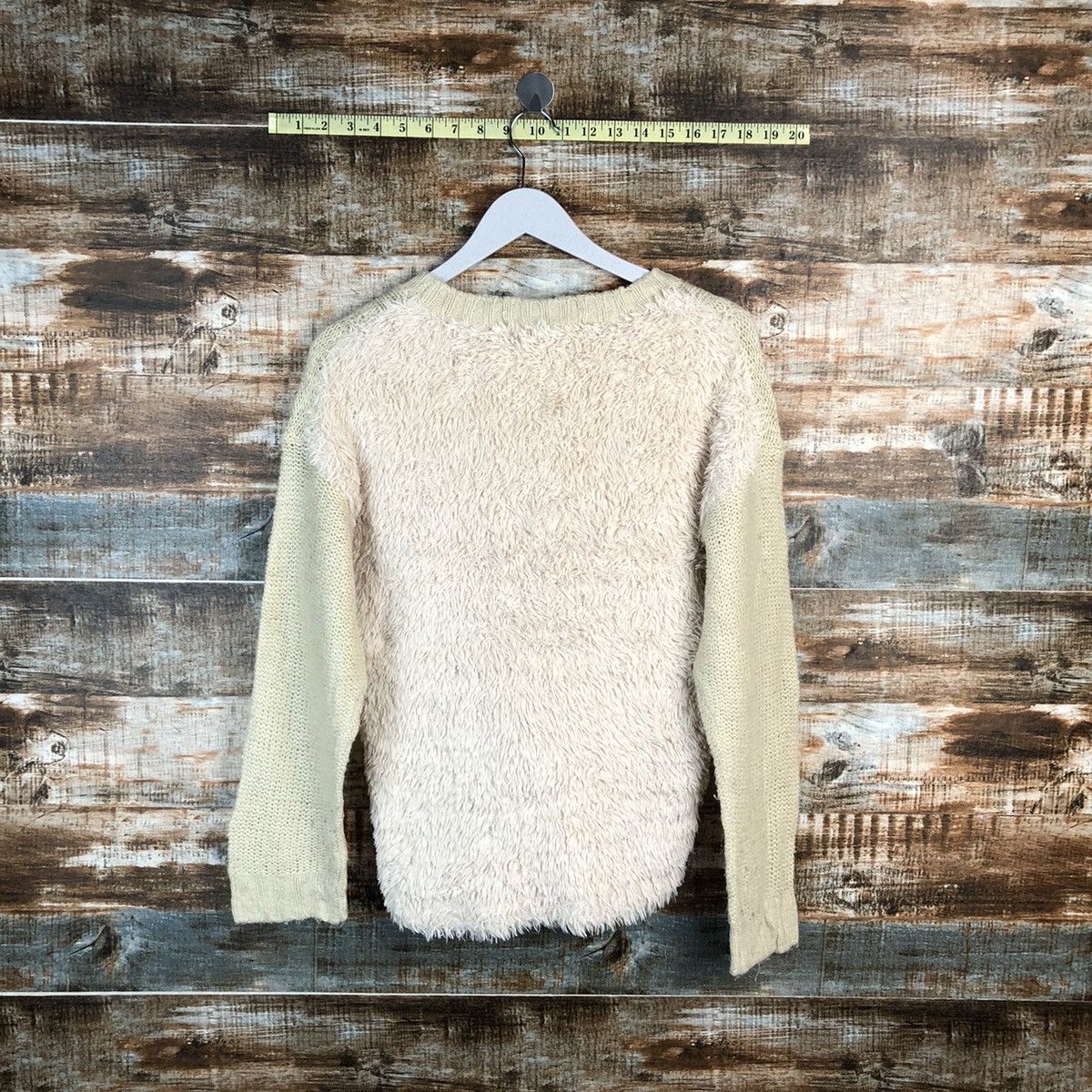 Homespun Knitwear × Japanese Brand W Closet Wears Ino White Knitwear #A1240 Size US M / EU 48-50 / 2 - 12 Thumbnail