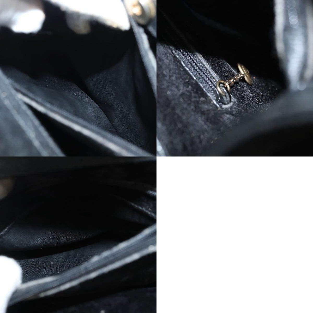 Gucci GUCCI Bamboo Hand Bag Suede Black Gold Size ONE SIZE - 13 Thumbnail