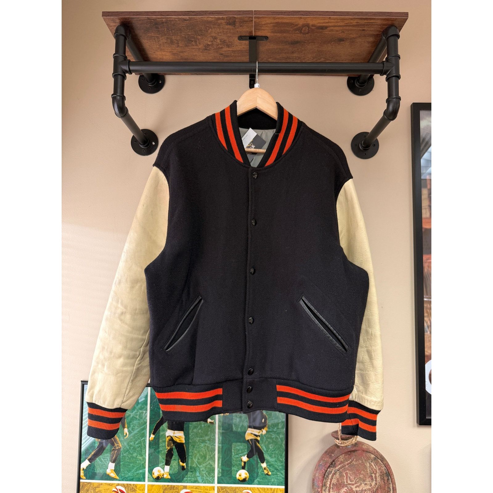 FRANCE 98 フランスW杯 公式ライセンス M イタリア製 デッドストック Vintage Michelin x FIFA World Cup France 98 Nylon Varsity Jacket