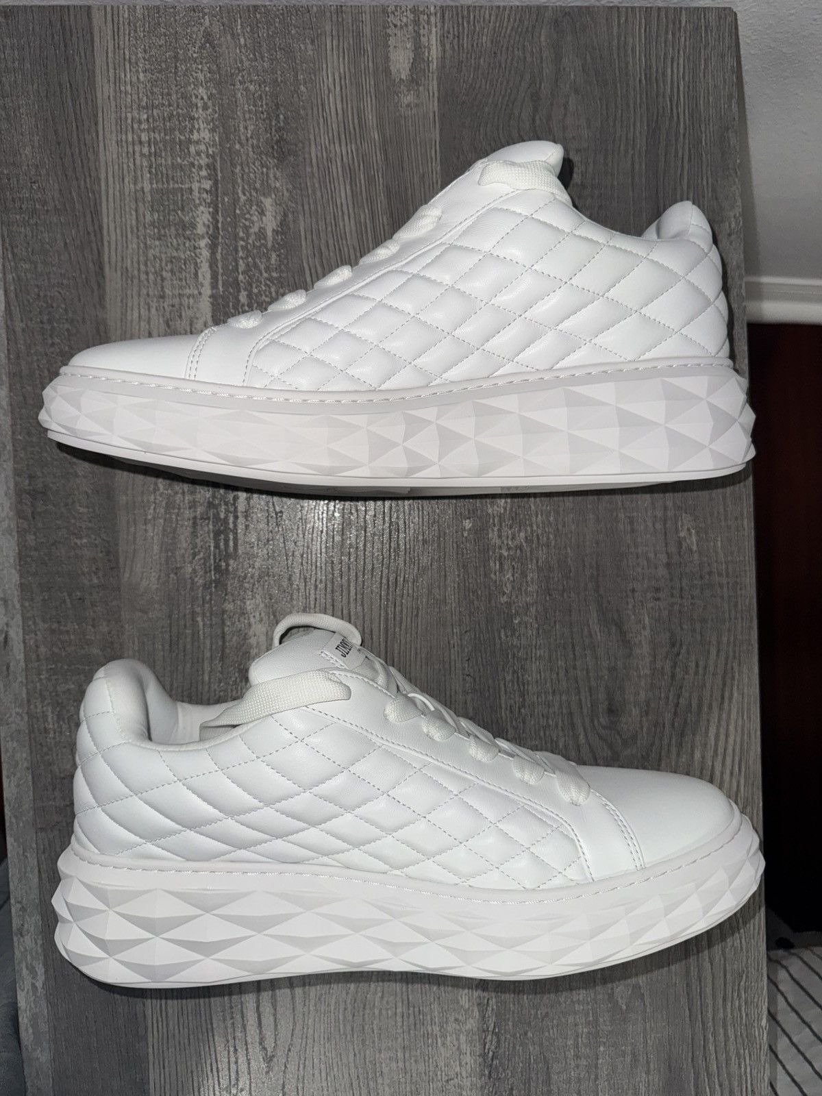 Jimmy Choo Jimmy Choo White Sneakers Size US 10.5 / EU 43-44 - 2 Thumbnail