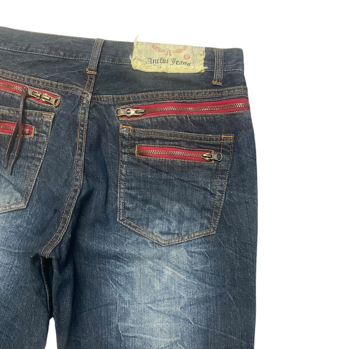 Japanese Brand Antfui Denim Zipper Jeans Size US 32 / EU 48 - 12 Thumbnail