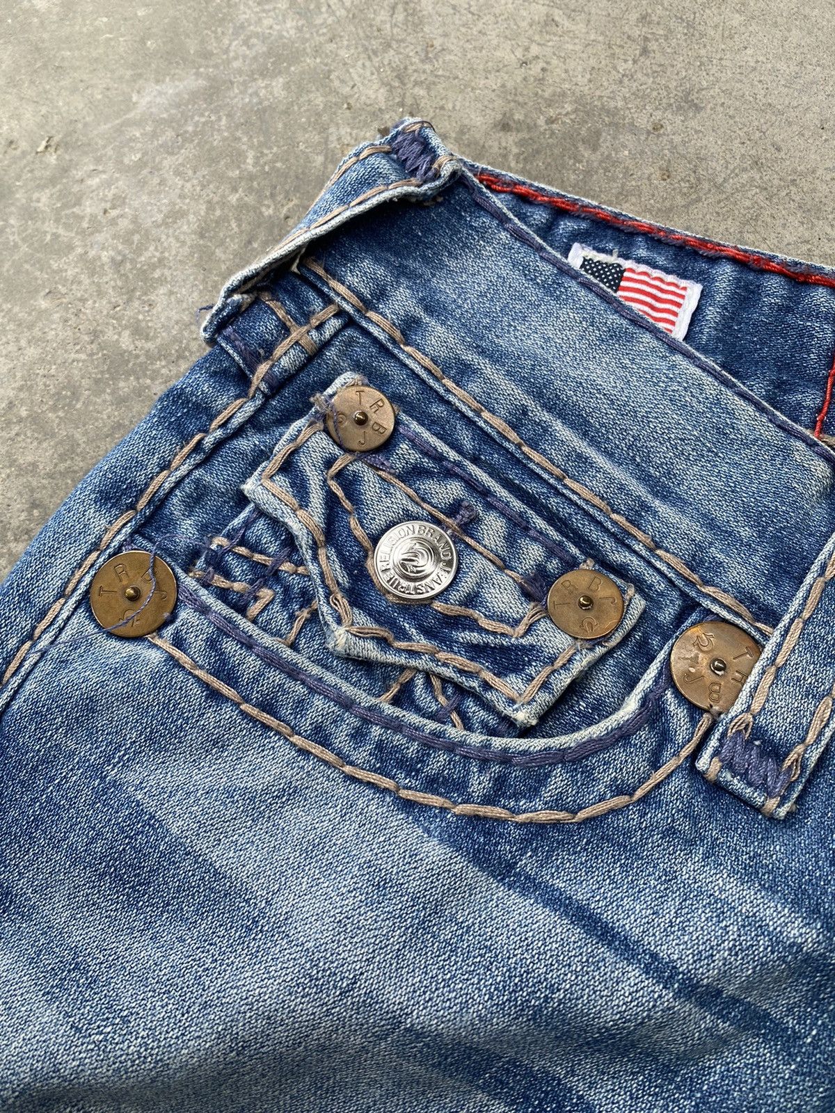 True Religion Vintage True Religion Distressed Denim Pants Size US 30 / EU 46 - 8 Thumbnail